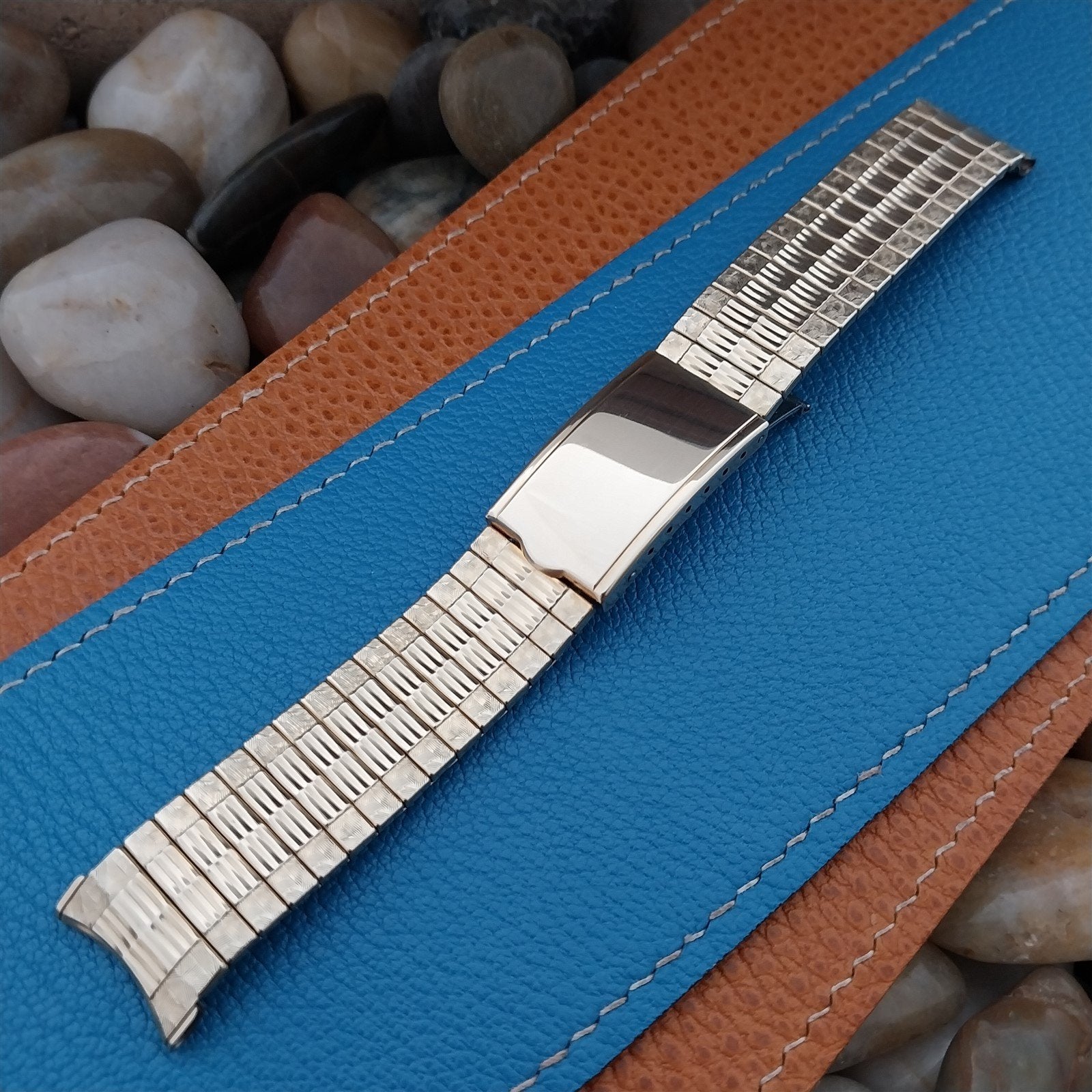 19mm 18mm 17mm Kreisler Gold rgp Expansion Deployant 1960s Vintage Watch Band