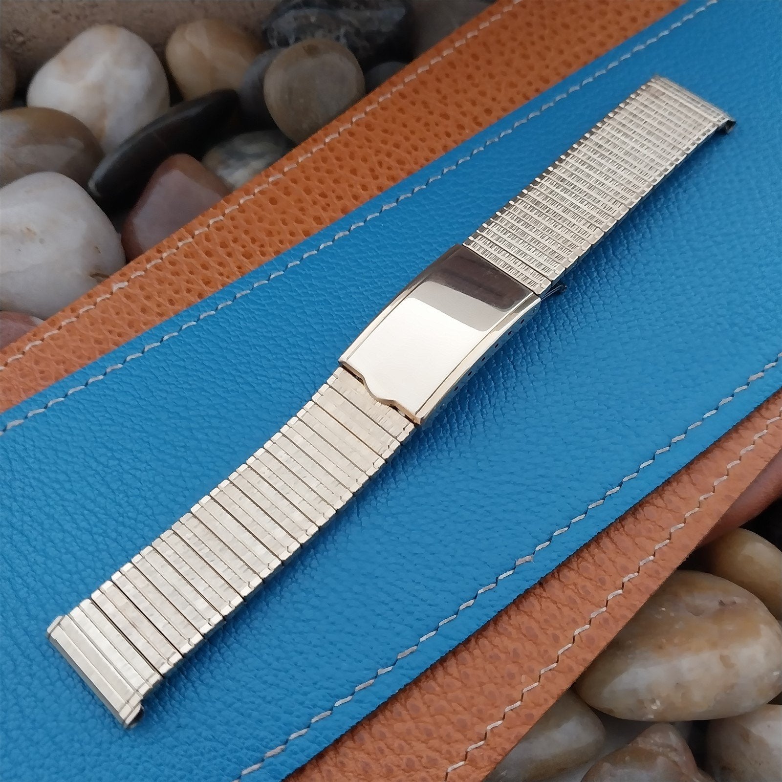 19mm 18mm 17mm Kreisler Gold rgp Expansion Deployant 1960s Vintage Watch Band