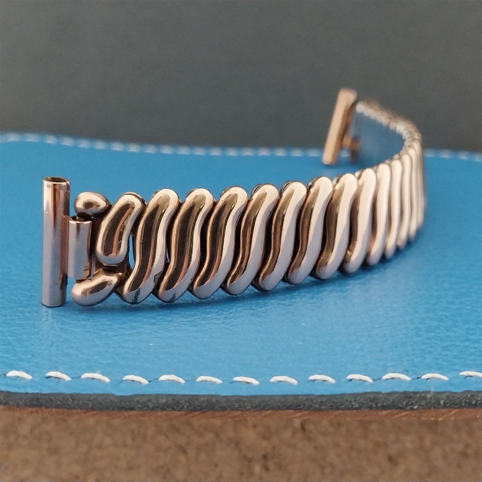 Vintage 1940s 16mm 15mm 14mm Rose Gold-Filled Short Expansion Unused Watch Band