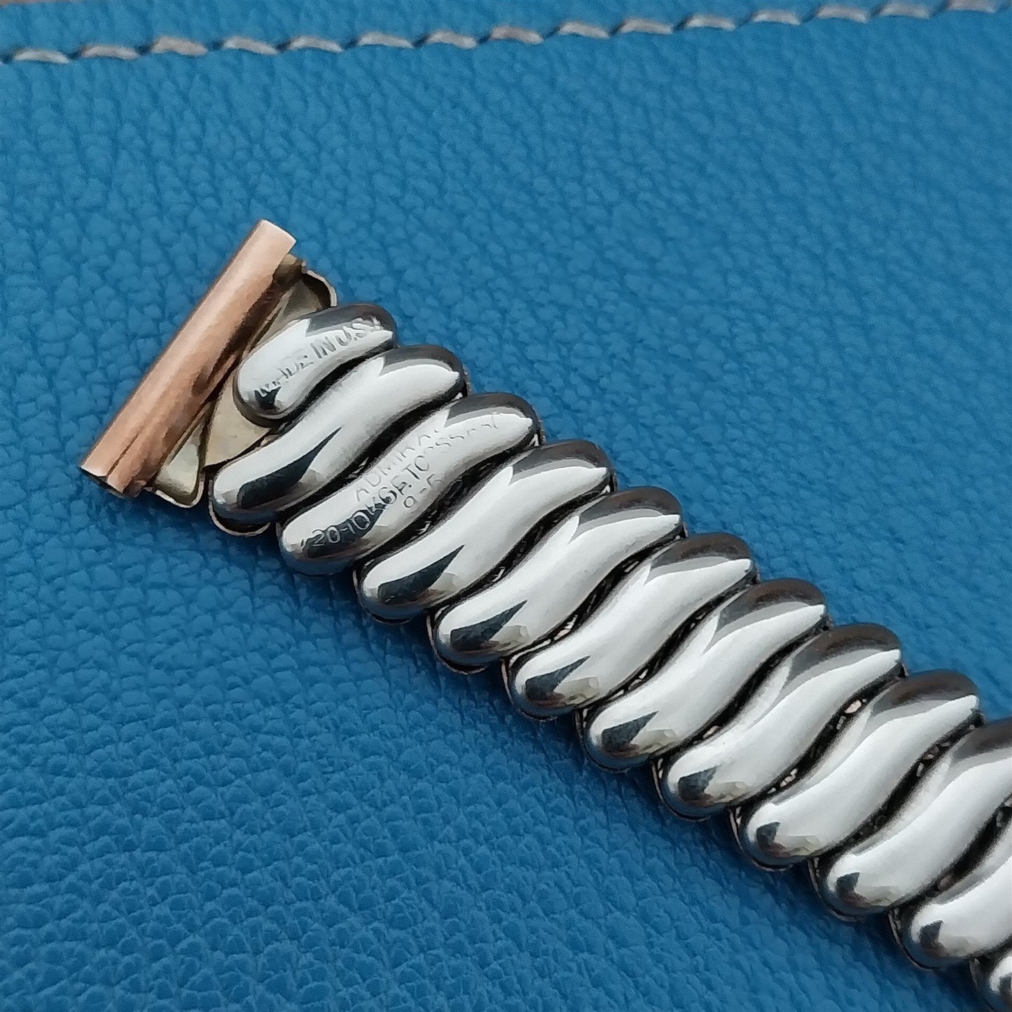 5/8" Admiral Rose Gold-Filled Short Expansion Unused 1940s Vintage Watch Band