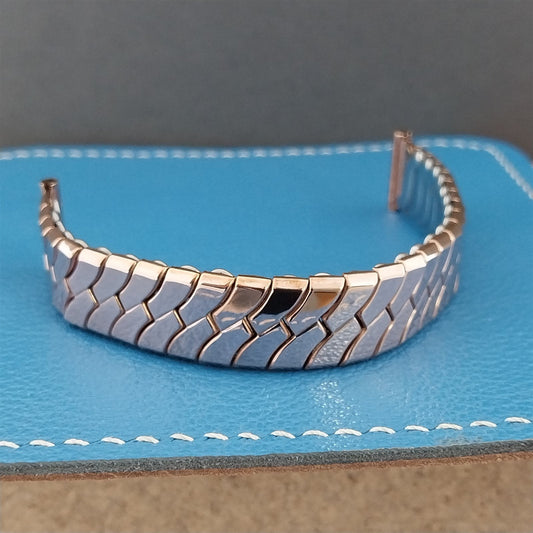 1940s 10k Rose Gold Filled Jaekel USA Short Classic New Old Vintage Watch Band