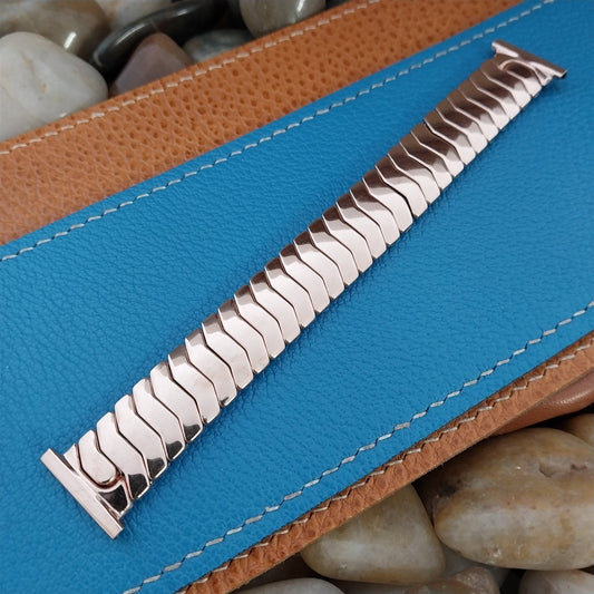 Vintage 1940s 10k Rose Gold Filled Flomar USA nos Unused Expansion Watch Band