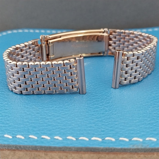 5/8" Rose Gold-Fill Mesh 1940s Kreisler Basketweave Vintage Unused Watch Band