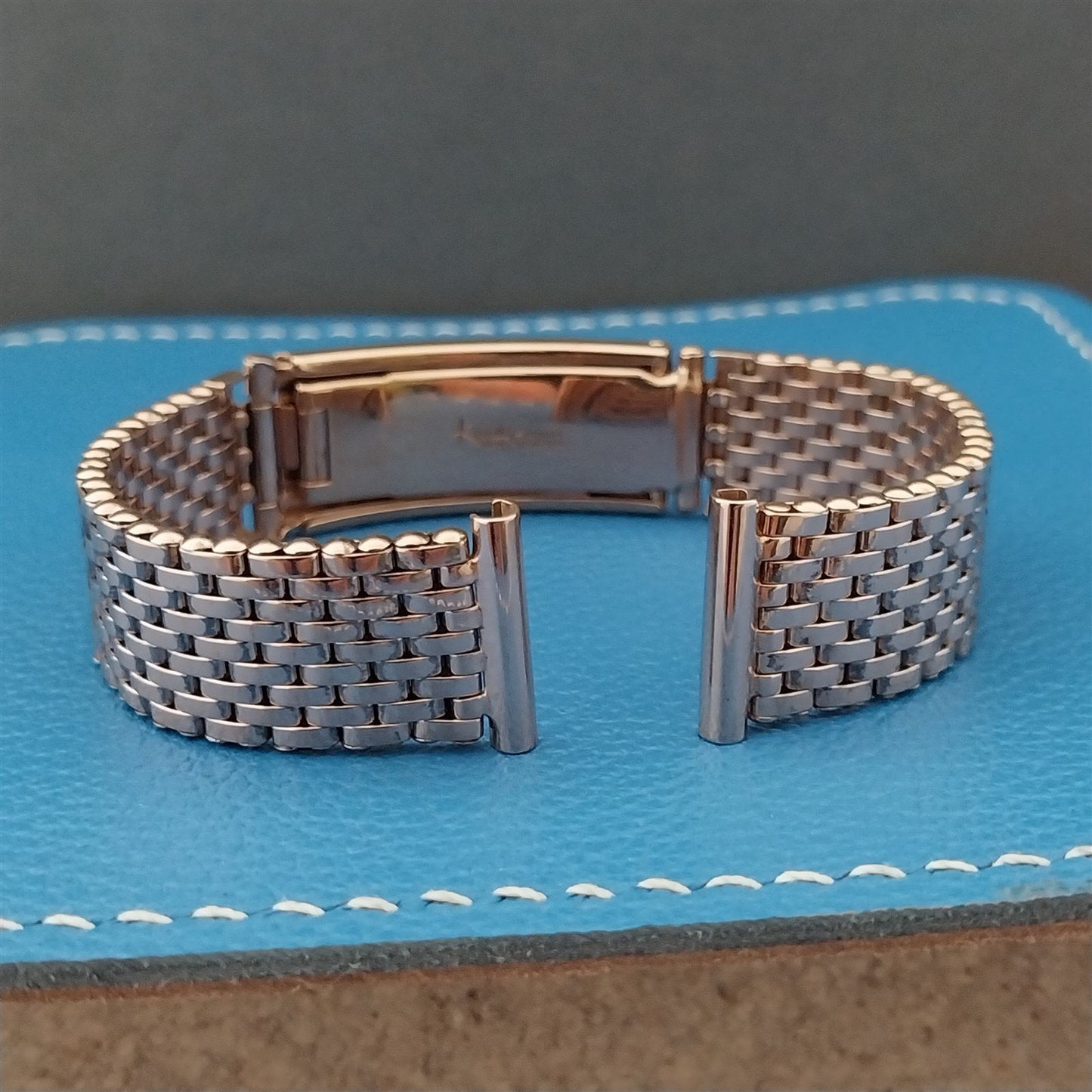 5/8" Rose Gold-Filled Mesh 1940s Kreisler Basketweave Vintage Watch Band