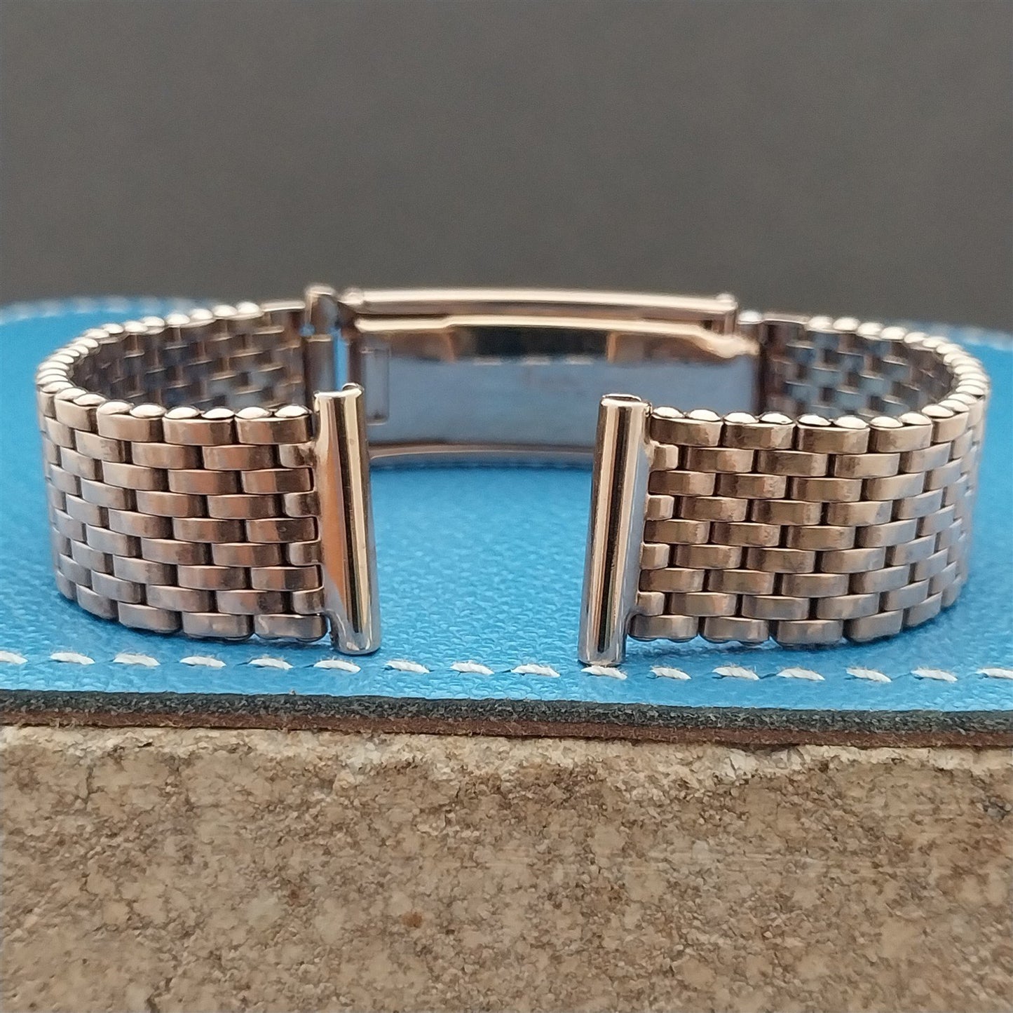 5/8" Rose Gold-Filled Mesh 1940s Kreisler Basketweave Unused Vintage Watch Band