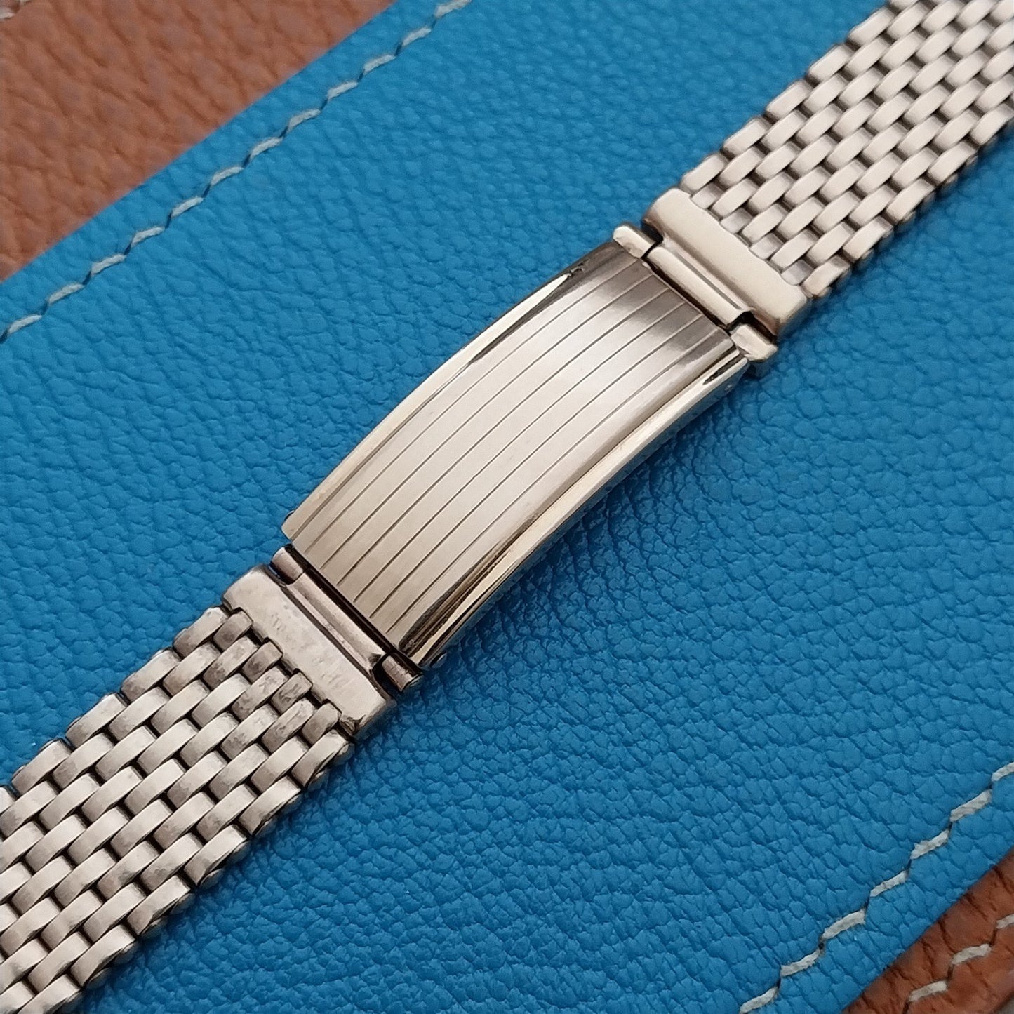 5/8" Rose Gold-Filled Mesh 1940s Kreisler Basketweave Unused Vintage Watch Band