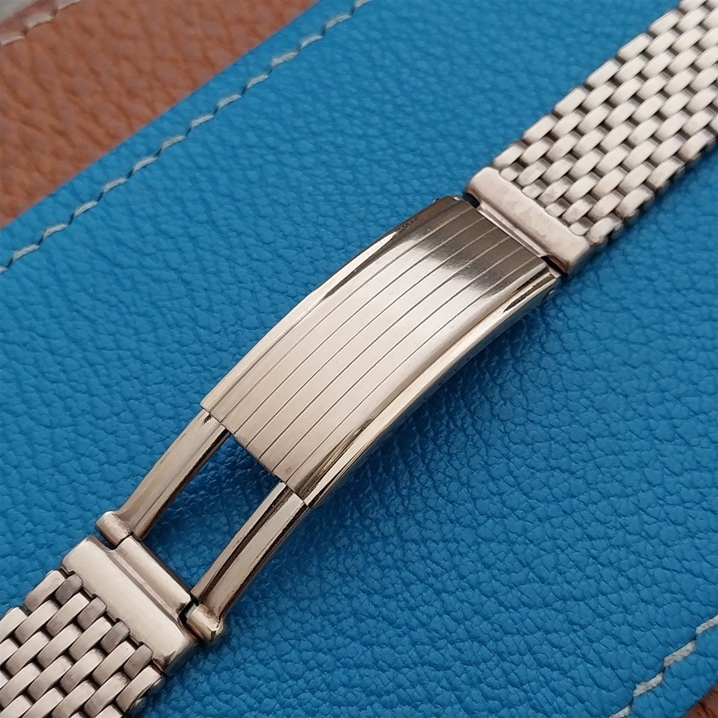 5/8" Rose Gold-Filled Mesh 1940s Kreisler Basketweave Unused Vintage Watch Band
