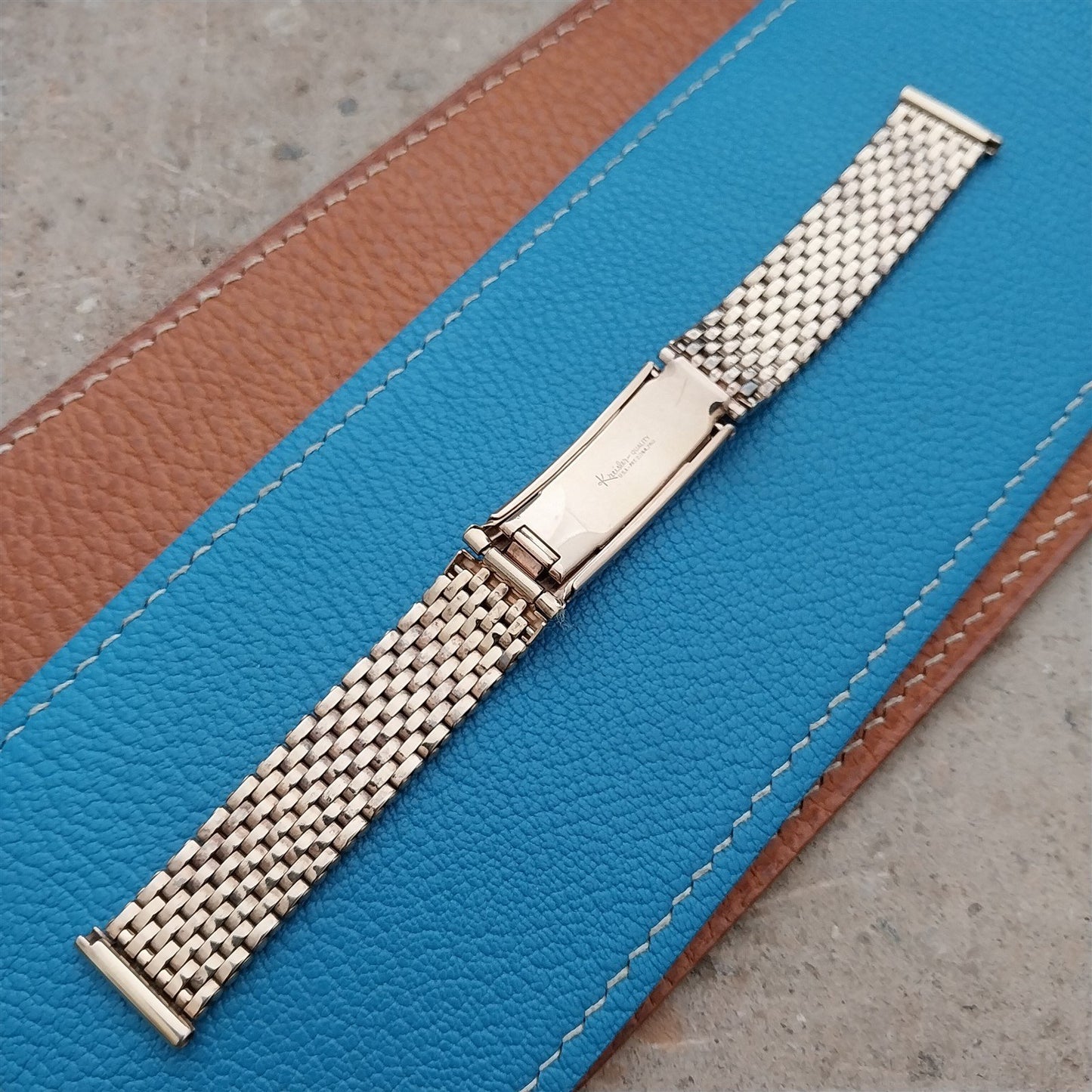 5/8" Rose Gold-Filled Mesh 1940s Kreisler Basketweave Unused Vintage Watch Band