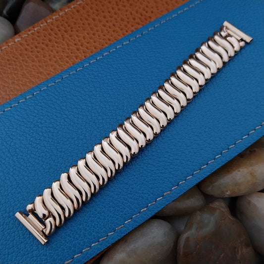 16mm 15mm 14mm 12k Rose Gold-Filled 1940s nos Short Unused Vintage Watch Band