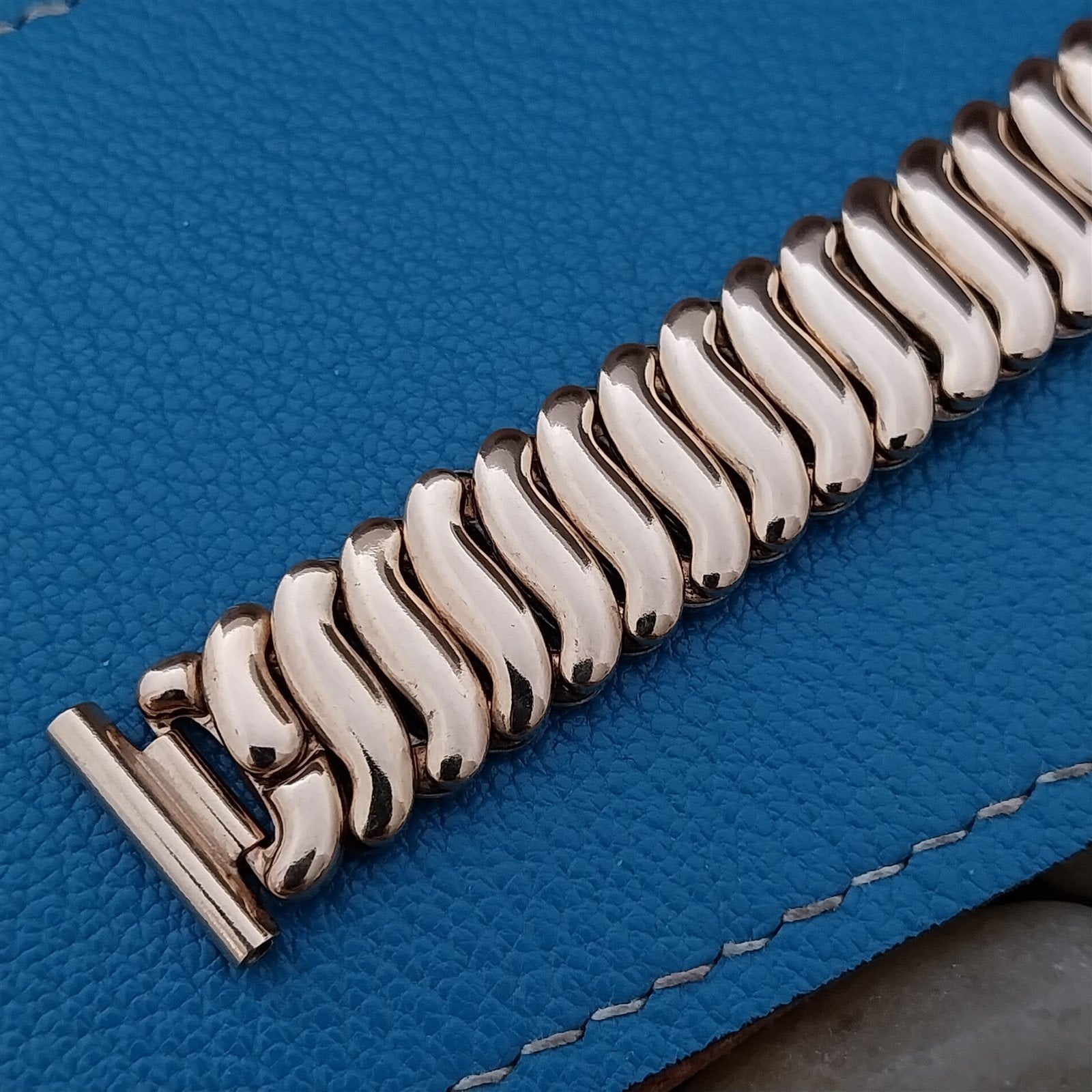 16mm 15mm 14mm 12k Rose Gold-Filled 1940s nos Short Unused Vintage Watch Band