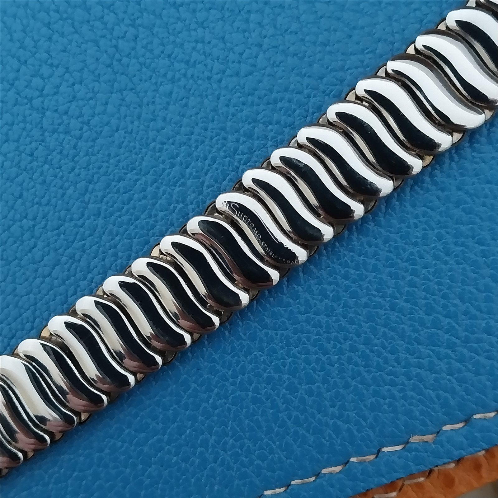 5/8" Kestenmade Short Rose Gold-Filled Expansion Unused 1940s Vintage Watch Band