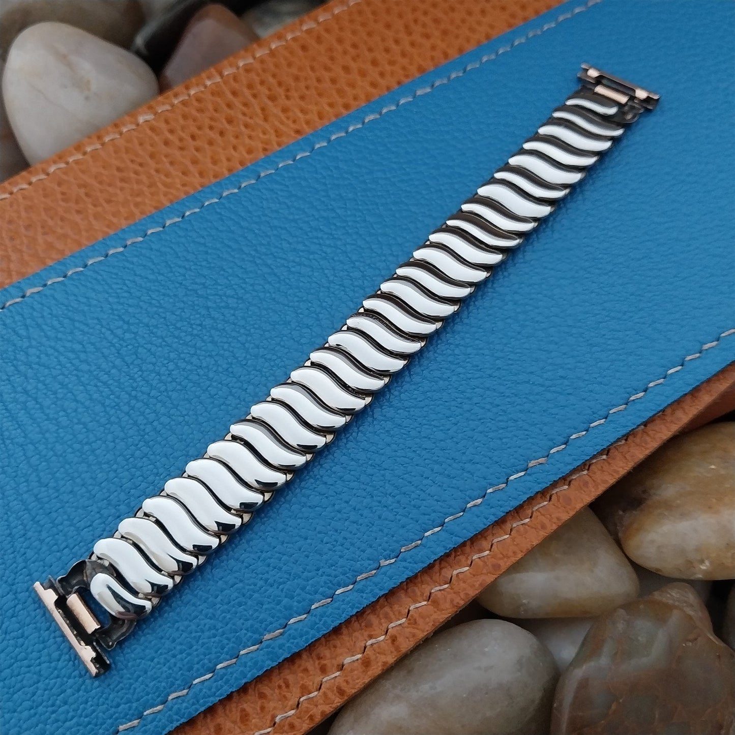 5/8" Kestenmade Short Rose Gold-Filled Expansion Unused 1940s Vintage Watch Band