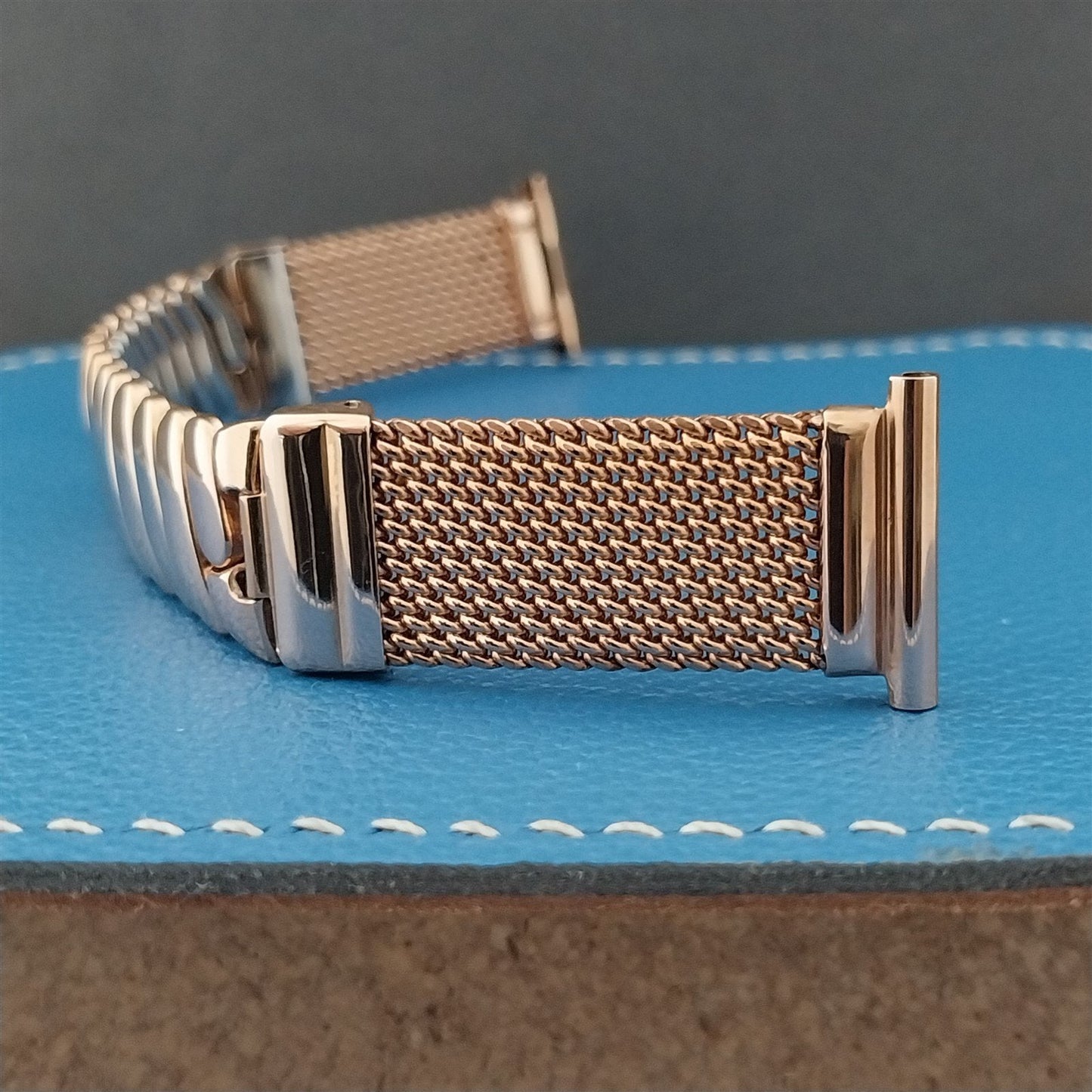 1940s Rose Gold-Filled Kestenmade Cosmopolitan nos Vintage Watch Band