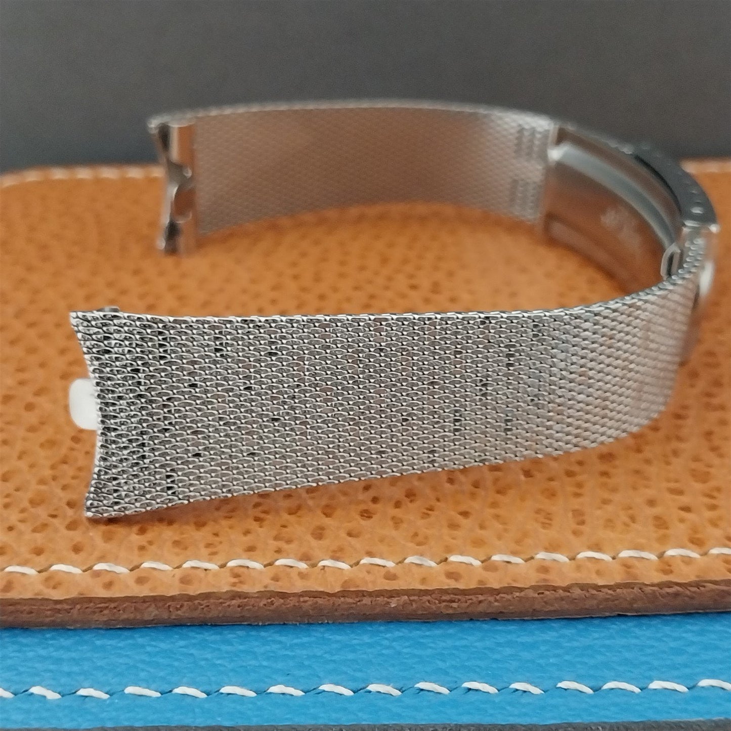 19mm Stainless Steel Mesh Long Kreisler USA Unused 1960s Vintage Watch Band