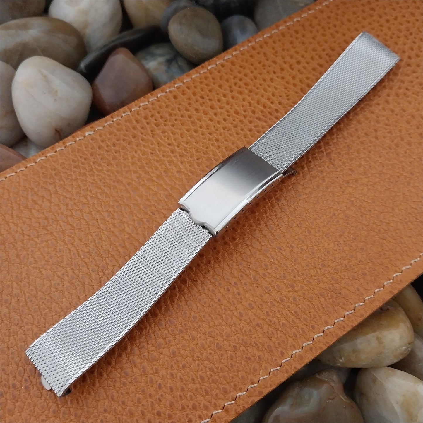 17.2mm Stainless Steel Mesh Kreisler Classic nos Vintage Watch Band