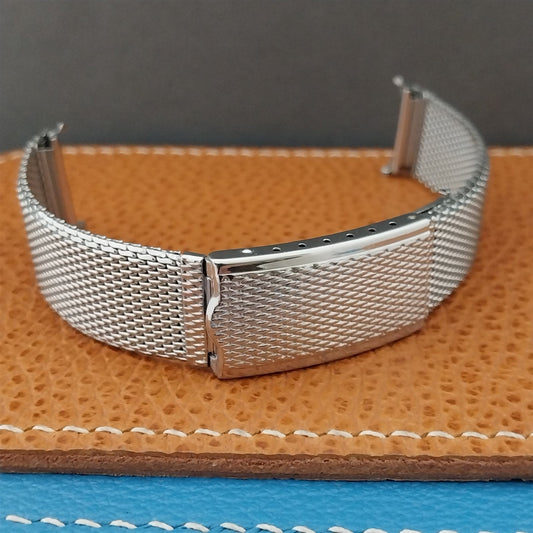 Stainless Steel Mesh 17.2mm Kreisler USA nos 1960s Vintage Watch Band