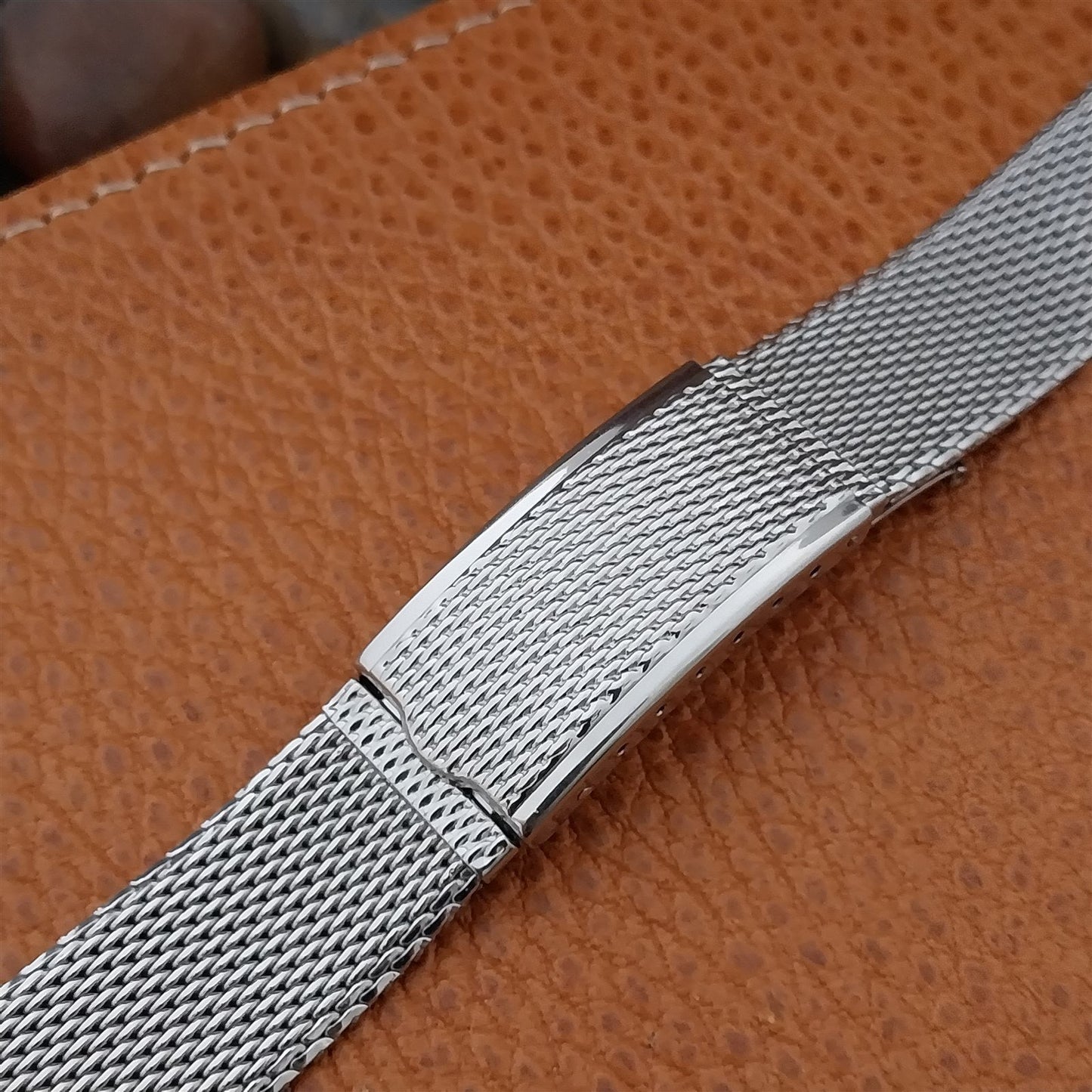 Stainless Steel Mesh 17.2mm Kreisler USA nos 1960s Vintage Watch Band