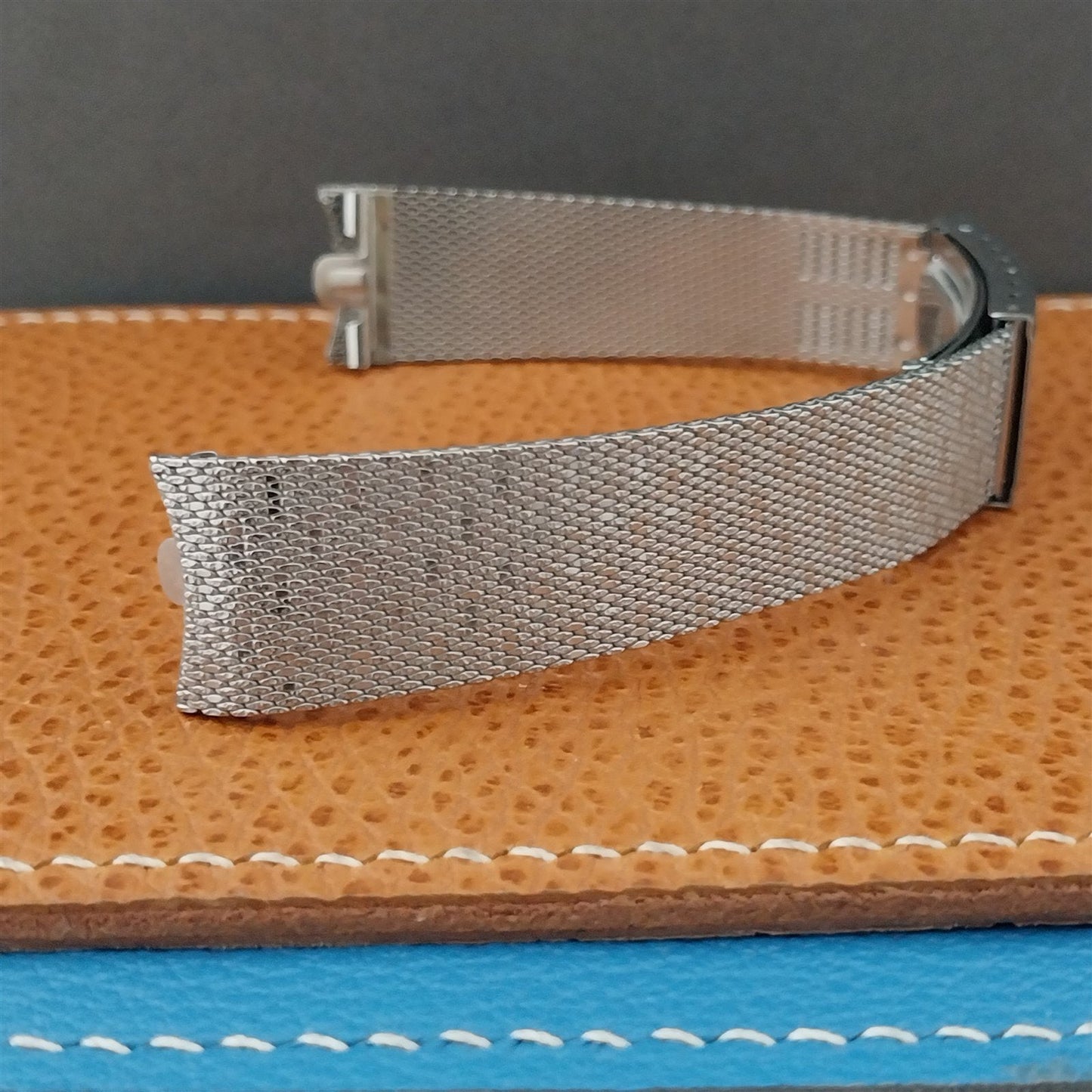 Stainless Steel Mesh 17.2mm Kreisler USA nos 1960s Vintage Watch Band