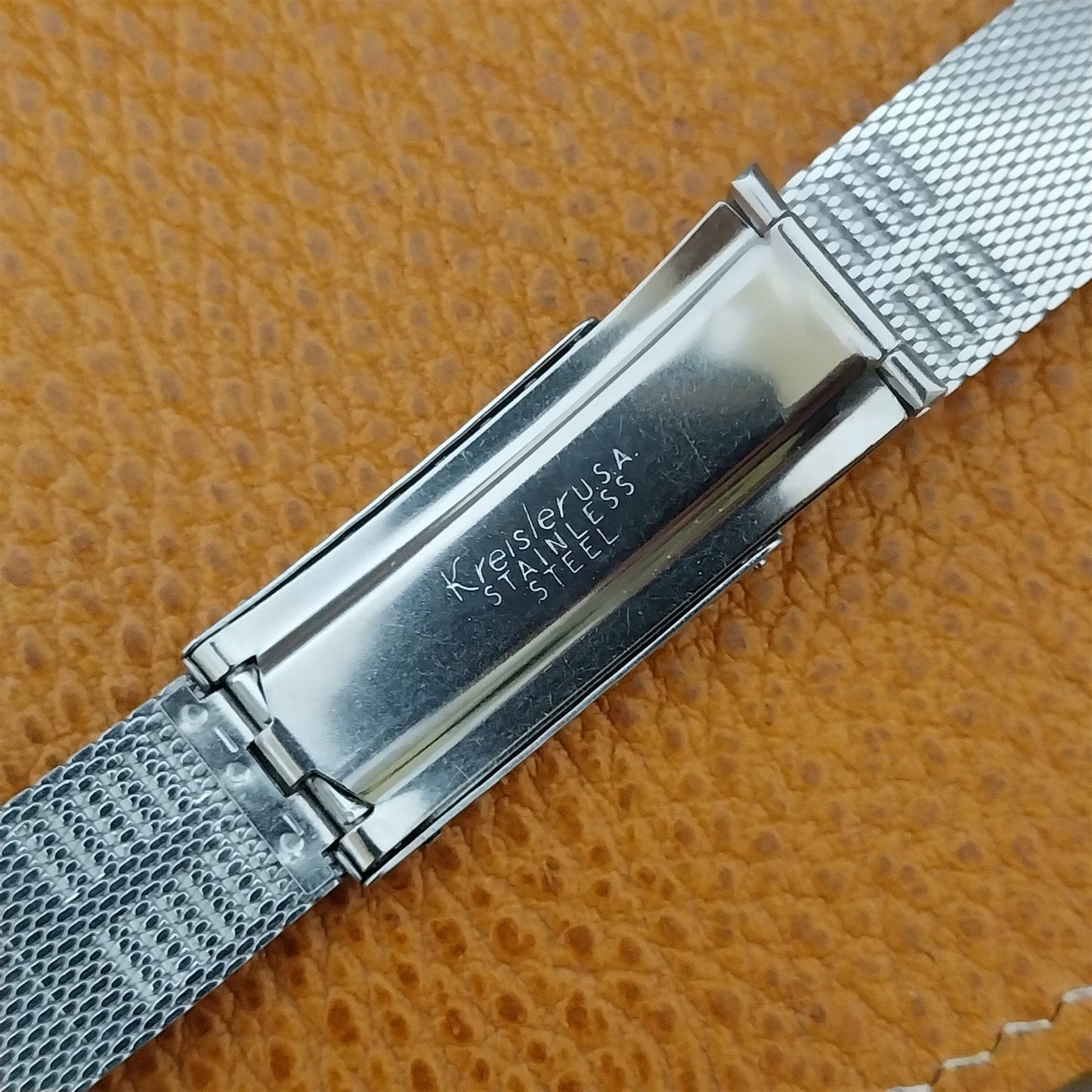 Stainless Steel Mesh 17.2mm Kreisler USA nos 1960s Vintage Watch Band