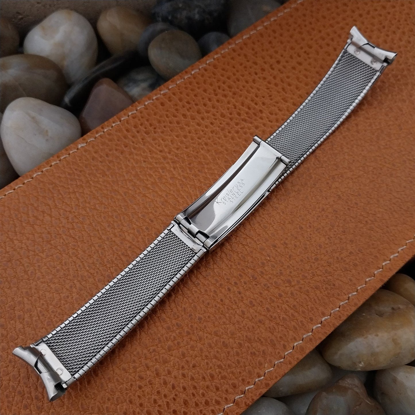 19mm 18mm Kreisler Classic Stainless Steel Unused NOS 1960s Vintage Watch Band