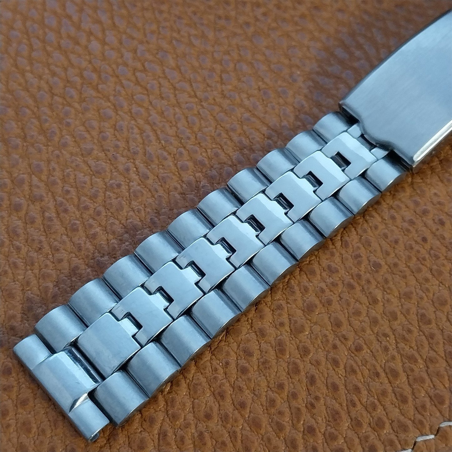 Vintage 17.2mm 17mm Stainless Steel Diver Prospect 1970s Unused Watch Band