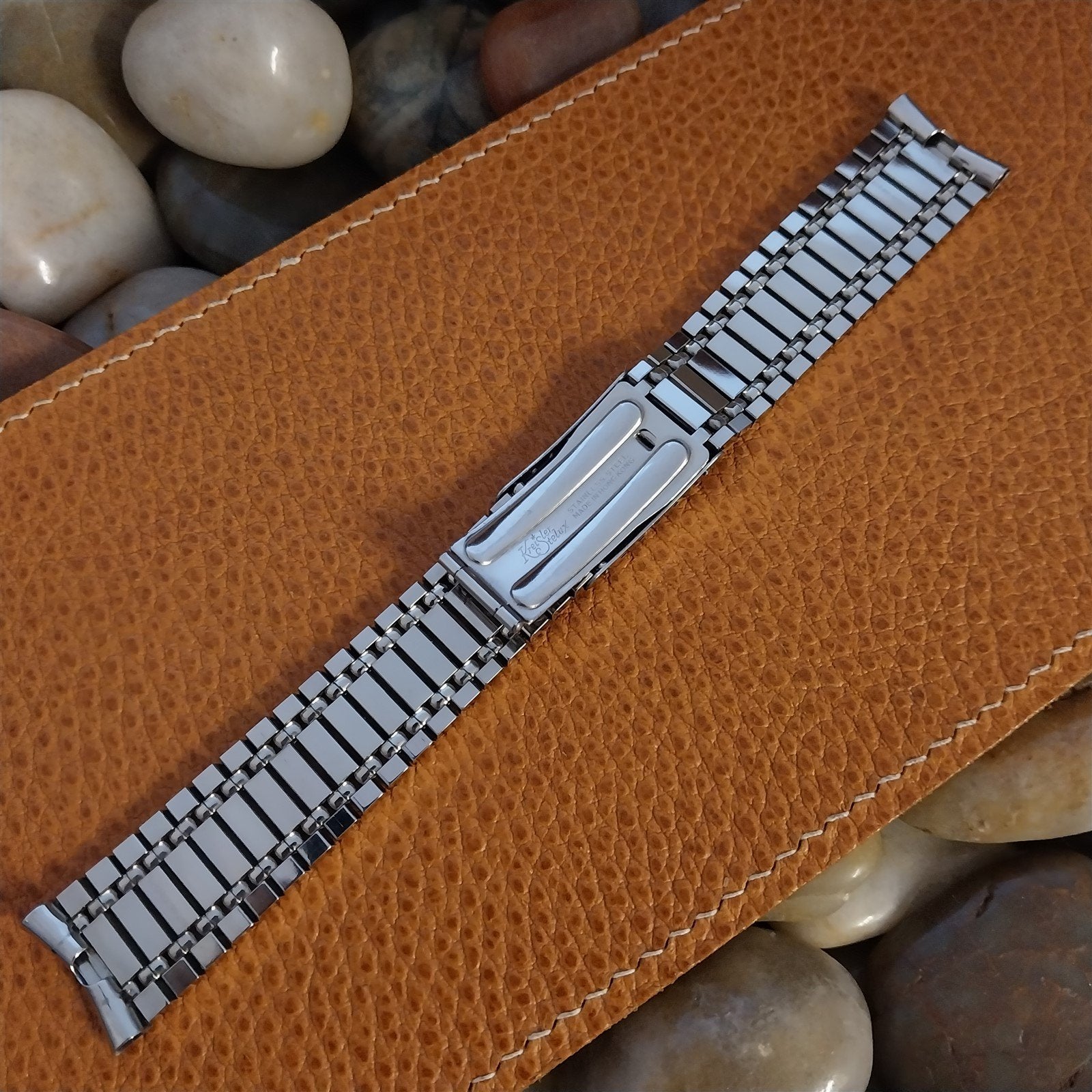Vintage 19mm 18mm Stainless Steel Kreisler Stelux Unused Classic 60s Watch Band
