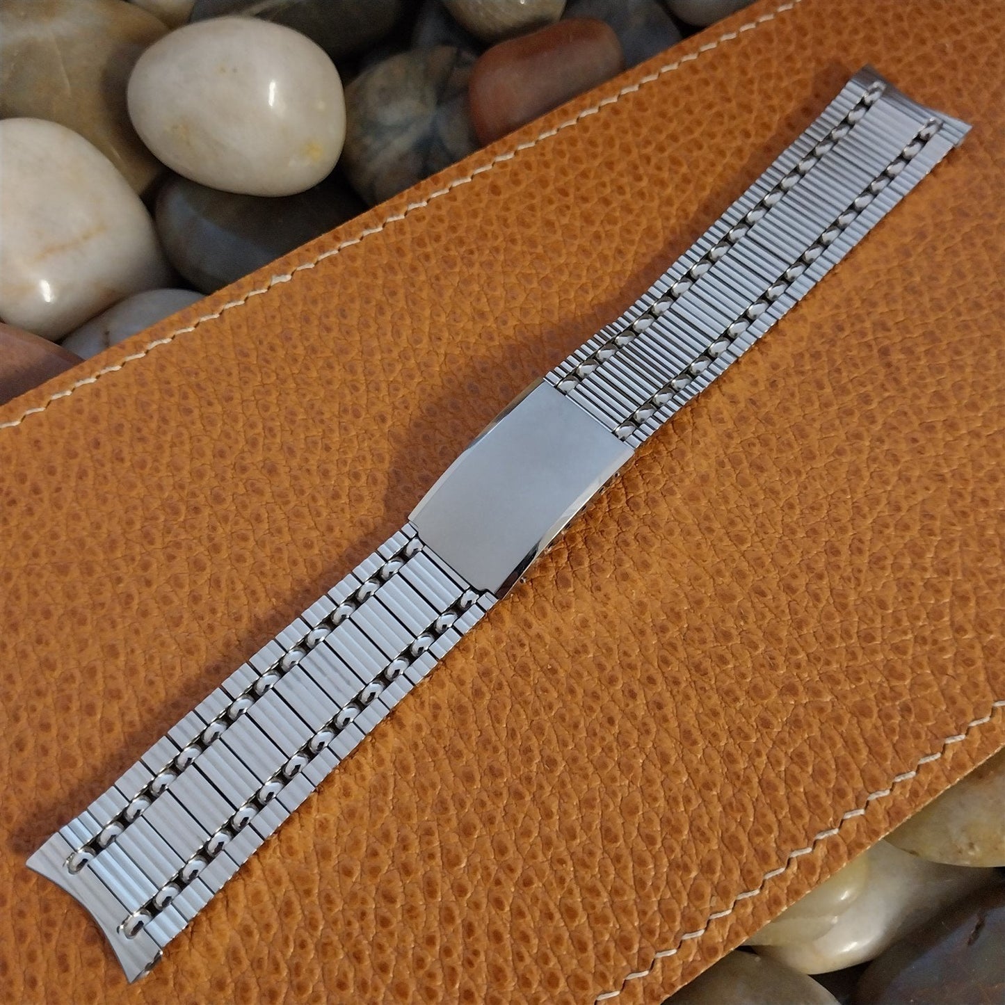 Vintage 19mm 18mm Stainless Steel Kreisler Stelux Unused Classic 60s Watch Band