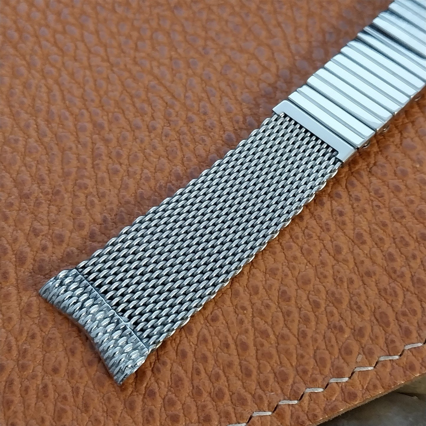 Vintage 19mm 18mm Kestenmade Stainless Steel Mesh Unused 1950s Watch Band