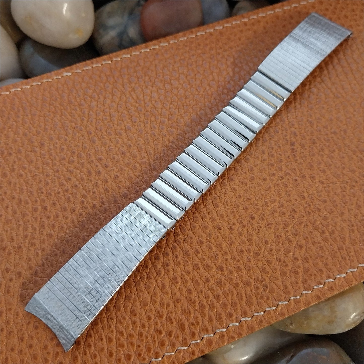 17.2mm Kestenmade USA Stainless Steel nos 1960s Vintage Watch Band