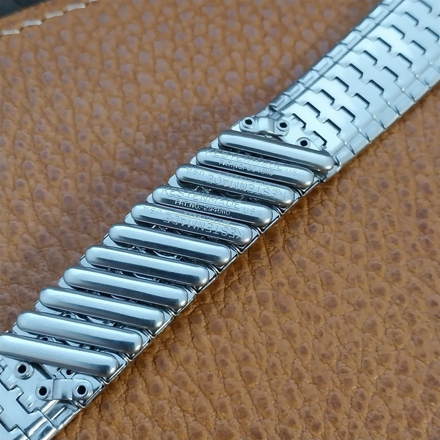 17.2mm Kestenmade USA Stainless Steel nos 1960s Vintage Watch Band