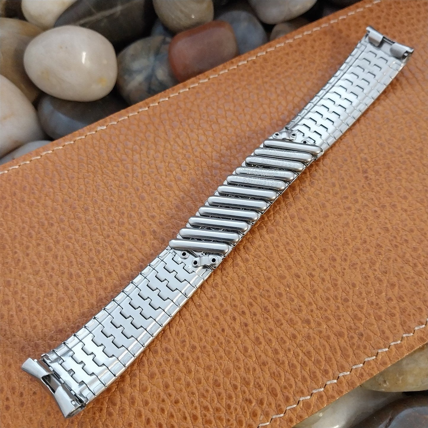 17.2mm Kestenmade USA Stainless Steel nos 1960s Vintage Watch Band