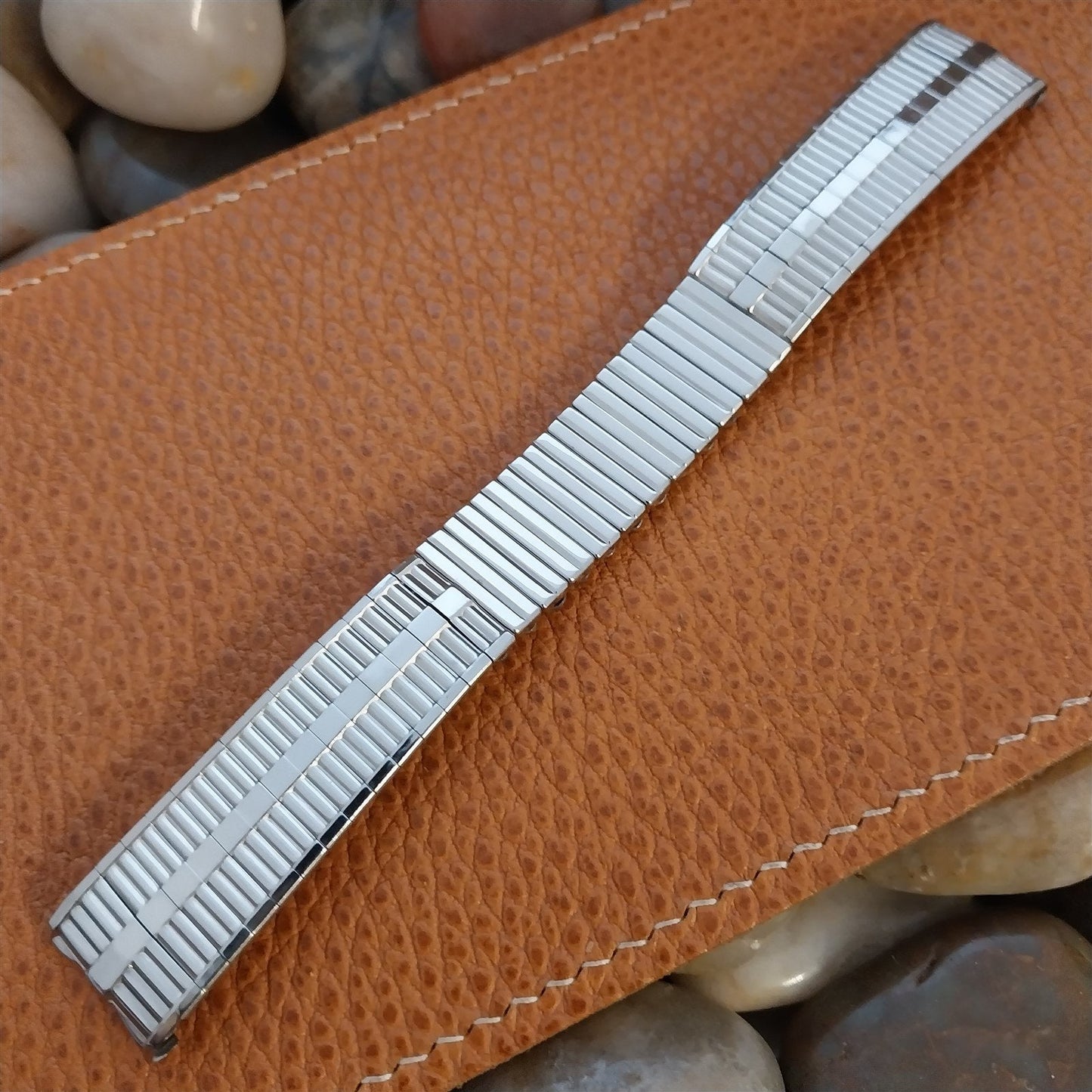 17.2mm Kestenmade USA Stainless Steel nos 1960s Vintage Watch Band