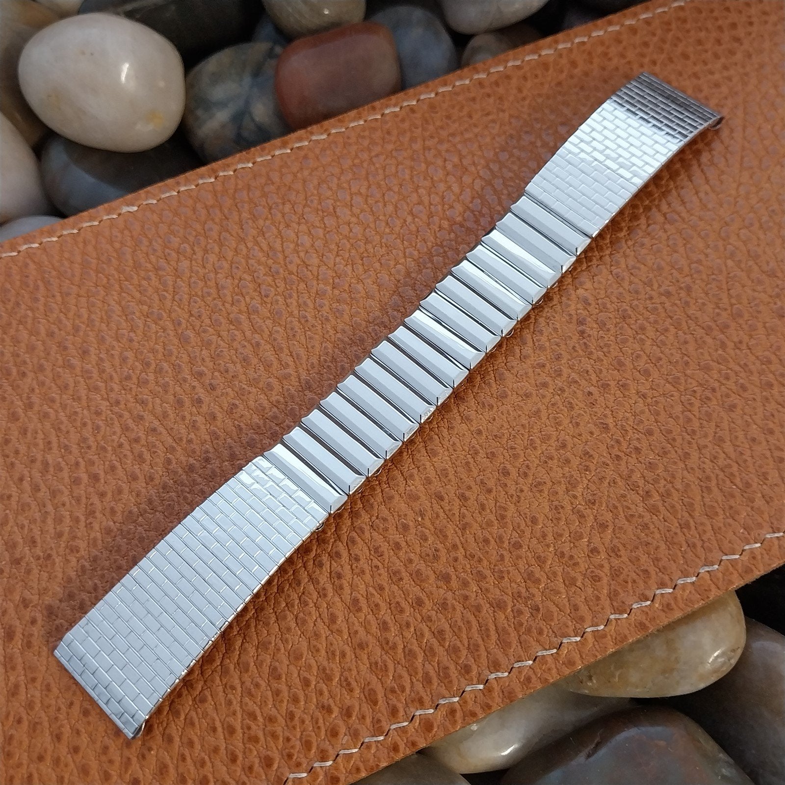 17.2mm 1960s Stainless Steel Kestenmade USA Vintage Watch Band nos
