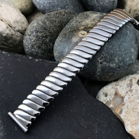 16mm 18mm 19mm 1940s Kestenmade Stainless Steel nos Unused Vintage Watch Band