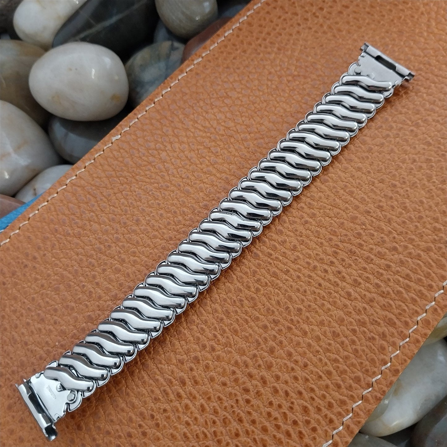 16mm 18mm 19mm 1940s Kestenmade Stainless Steel nos Unused Vintage Watch Band