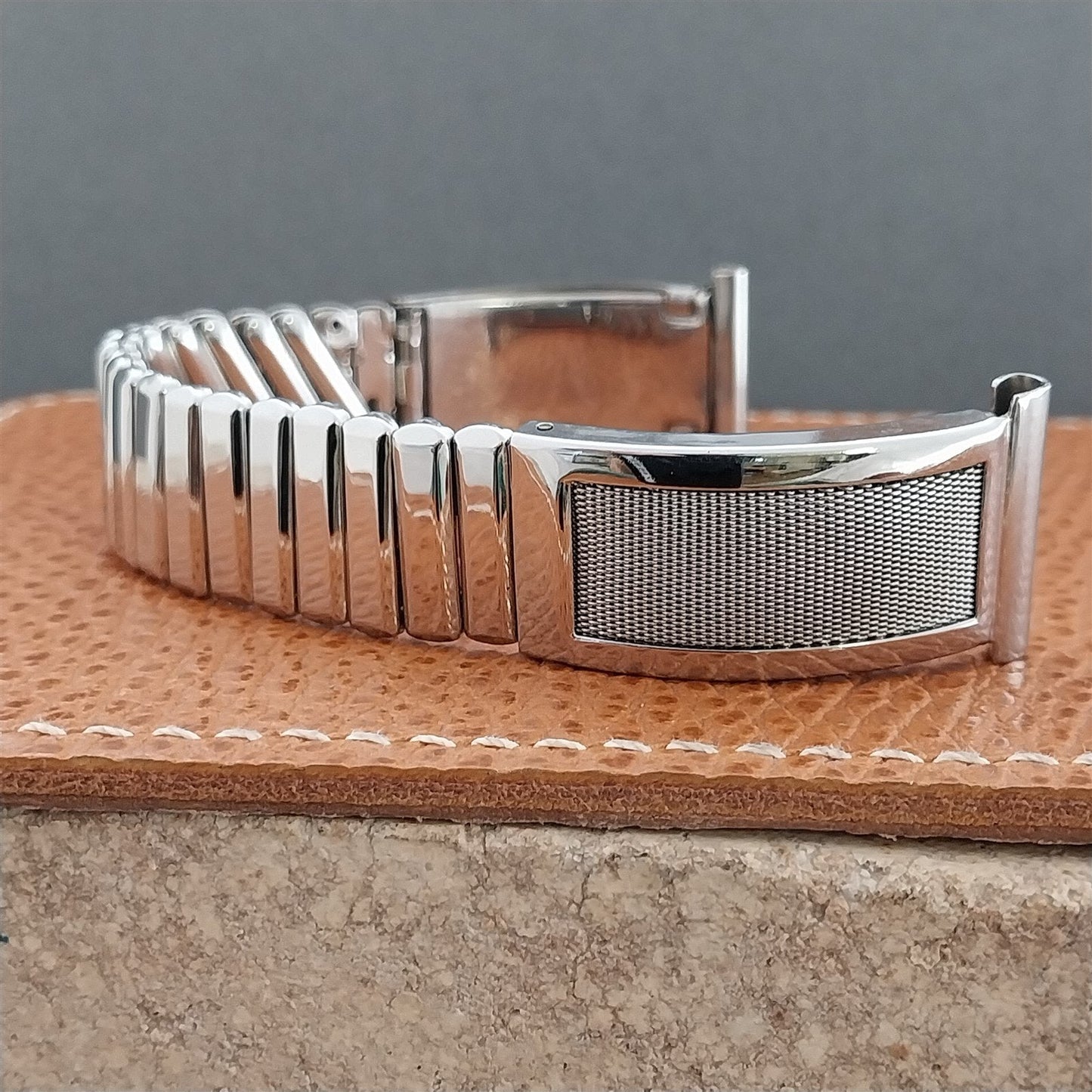 1950s Kestenmade USA Stainless Steel & Mesh Vintage Watch Band