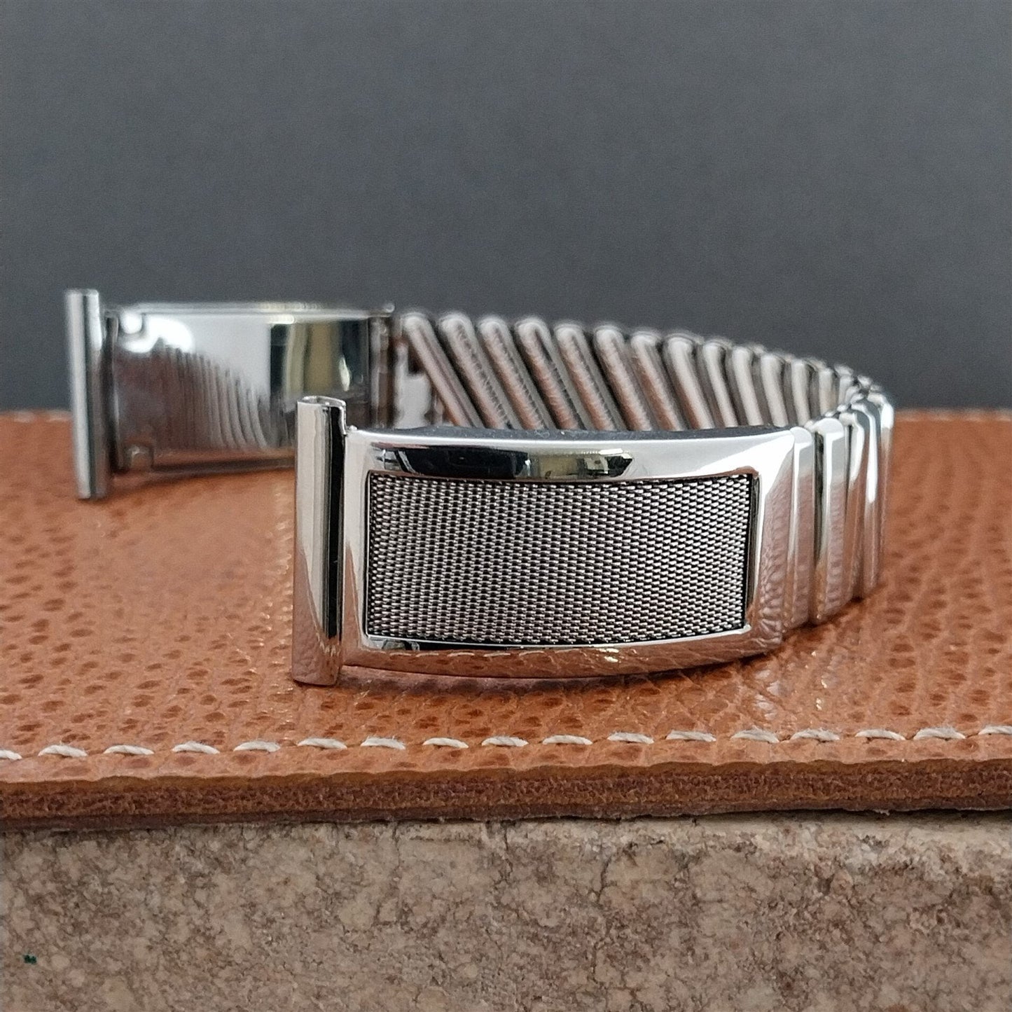 1950s Kestenmade USA Stainless Steel & Mesh Vintage Watch Band