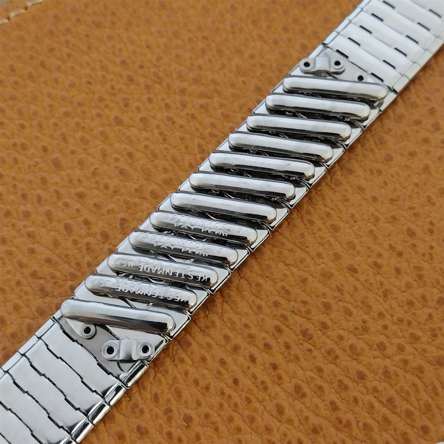 Vintage 18mm 19mm 1950s Kestenmade Classic Unused Stainless Steel Watch Band