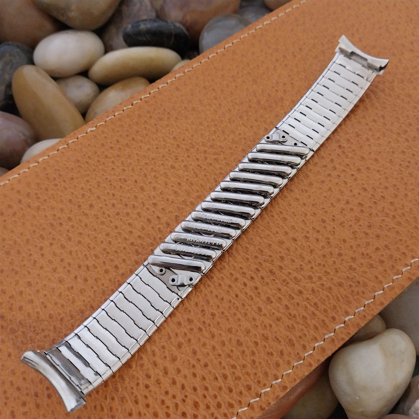 Vintage 18mm 19mm 1950s Kestenmade Classic Unused Stainless Steel Watch Band