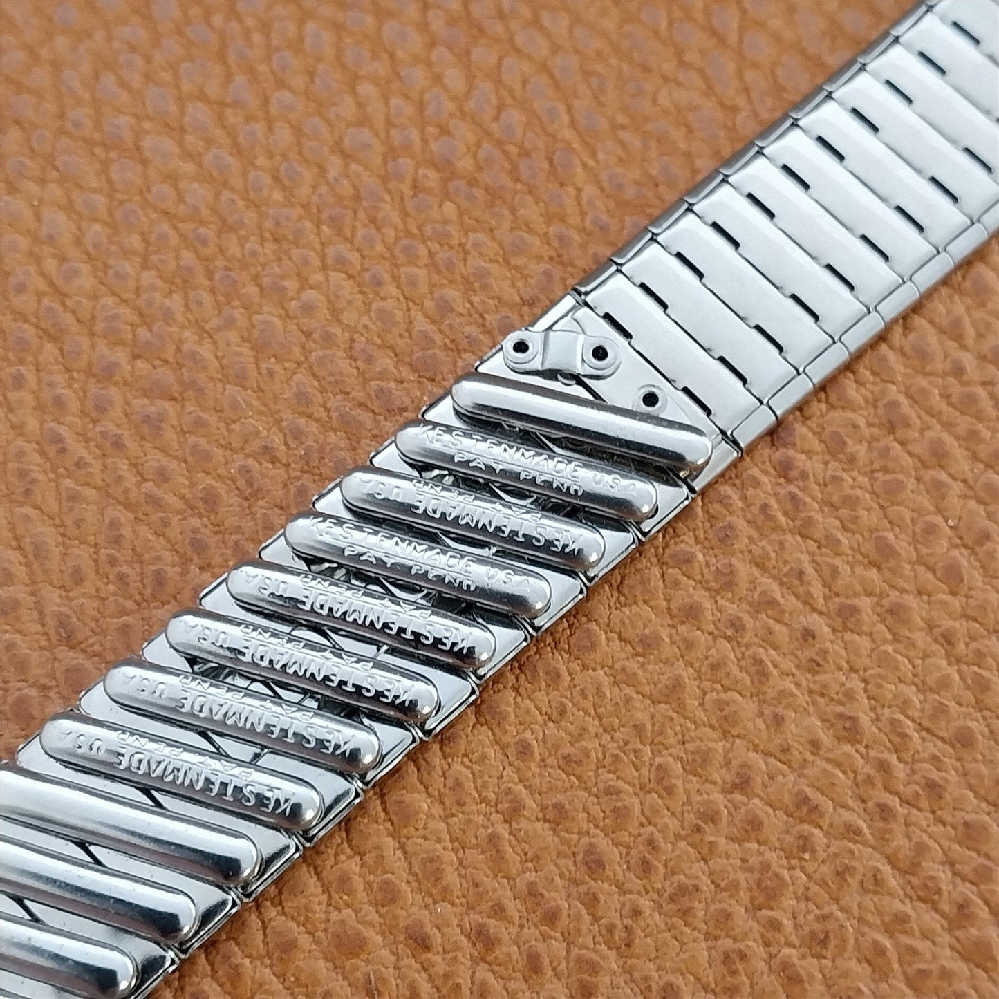 17mm 18mm 19mm 1950s Kestenmade USA Unused Stainless Steel Vintage Watch Band