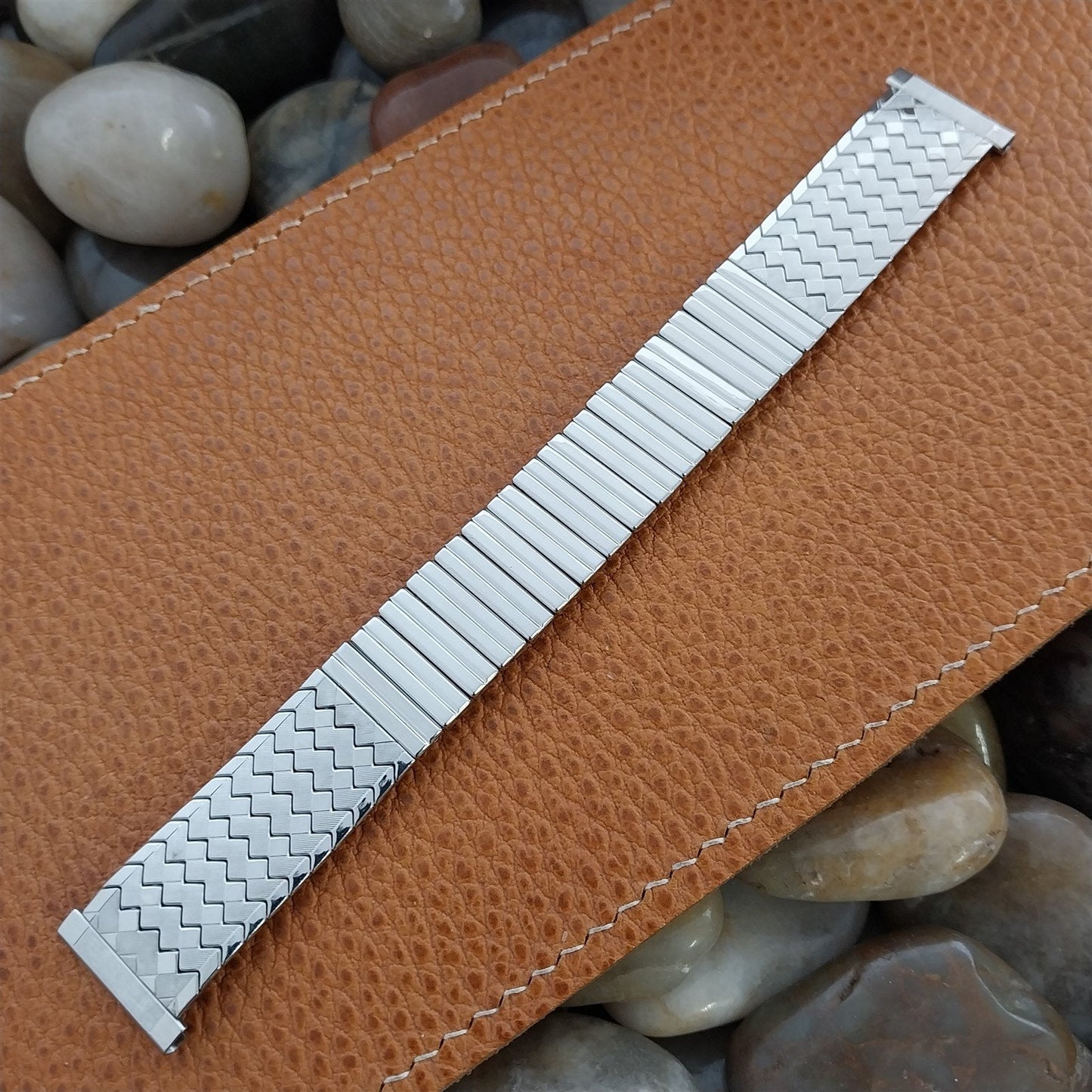 17mm 18mm 19mm 1950s Kestenmade USA Unused Stainless Steel Vintage Watch Band