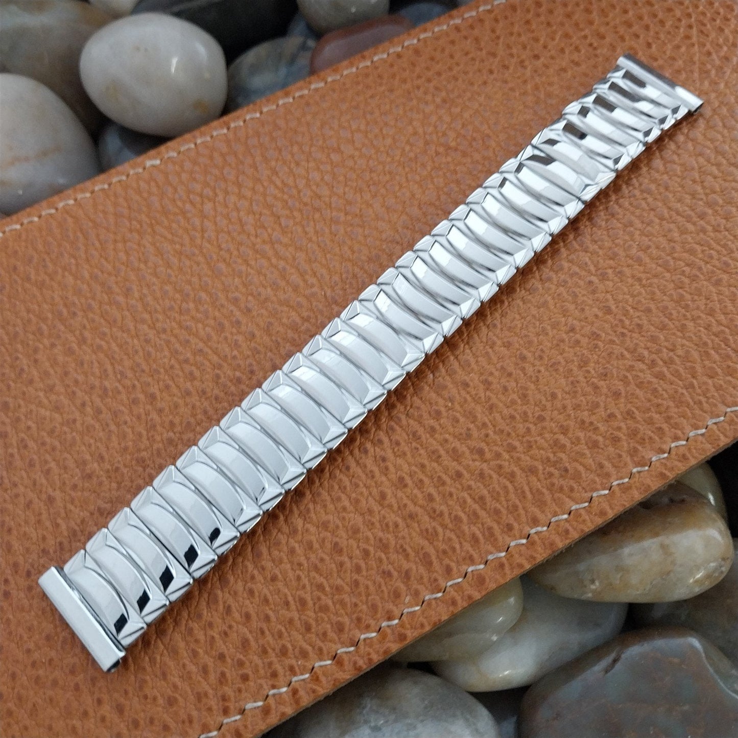 1950s 19mm 18mm Kestenmade Wide Stainless Steel nos Vintage Watch Band