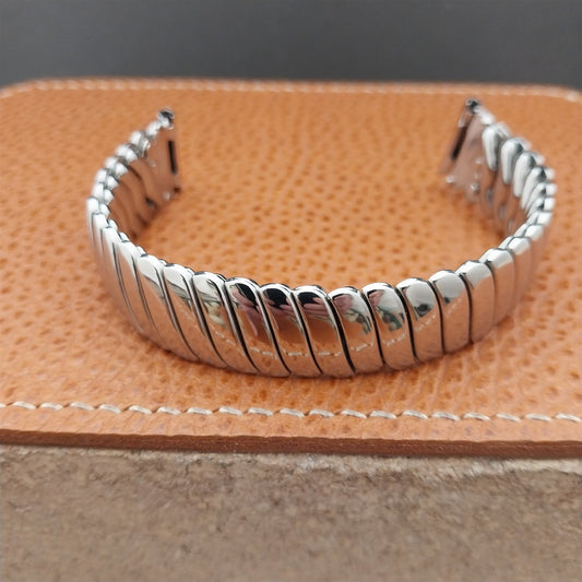 Vintage 1940s 5/8" Kestenmade Walton Classic Stainless Steel Unused Watch Band