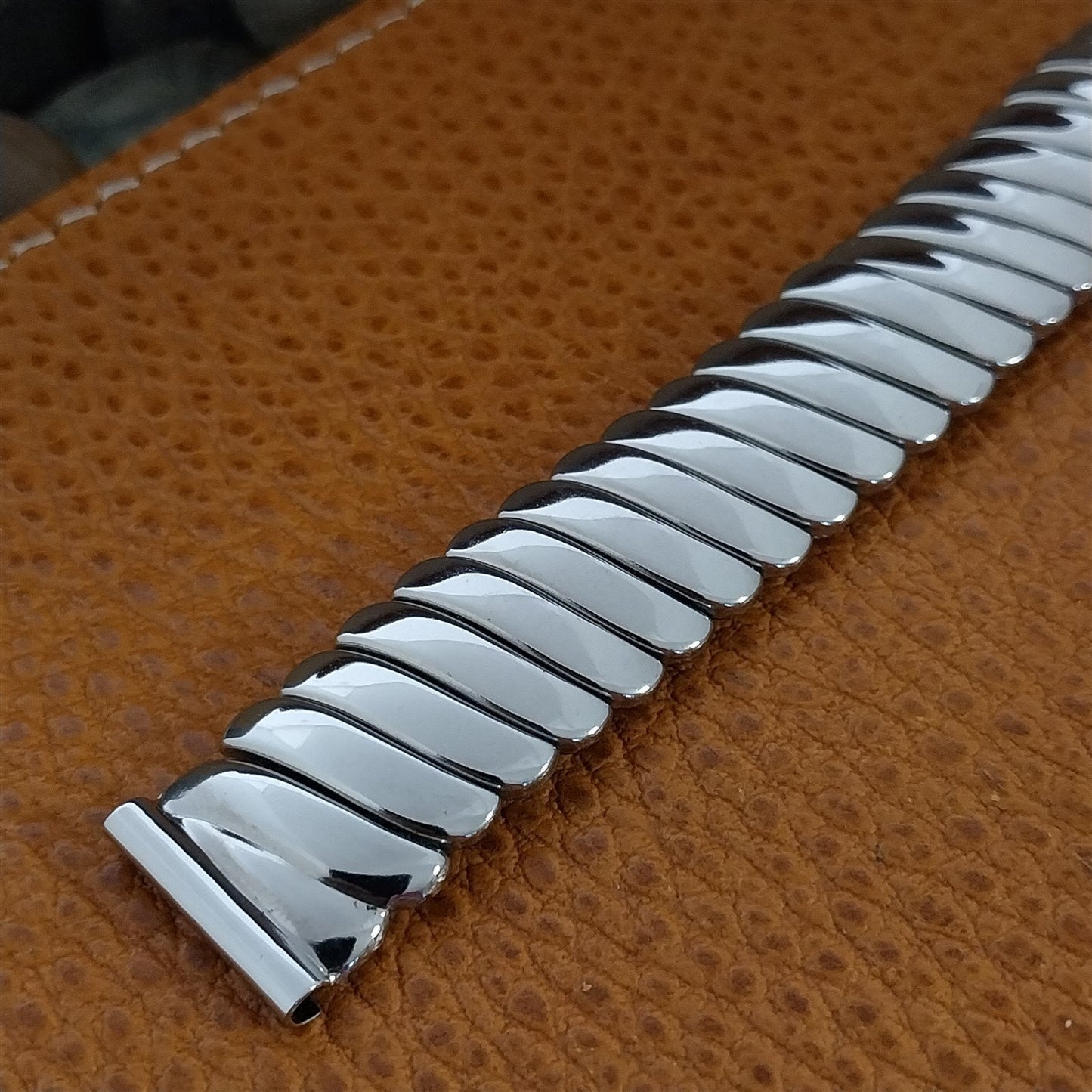 Vintage 1940s 5/8" Kestenmade Walton Stainless Steel Unused Classic Watch Band