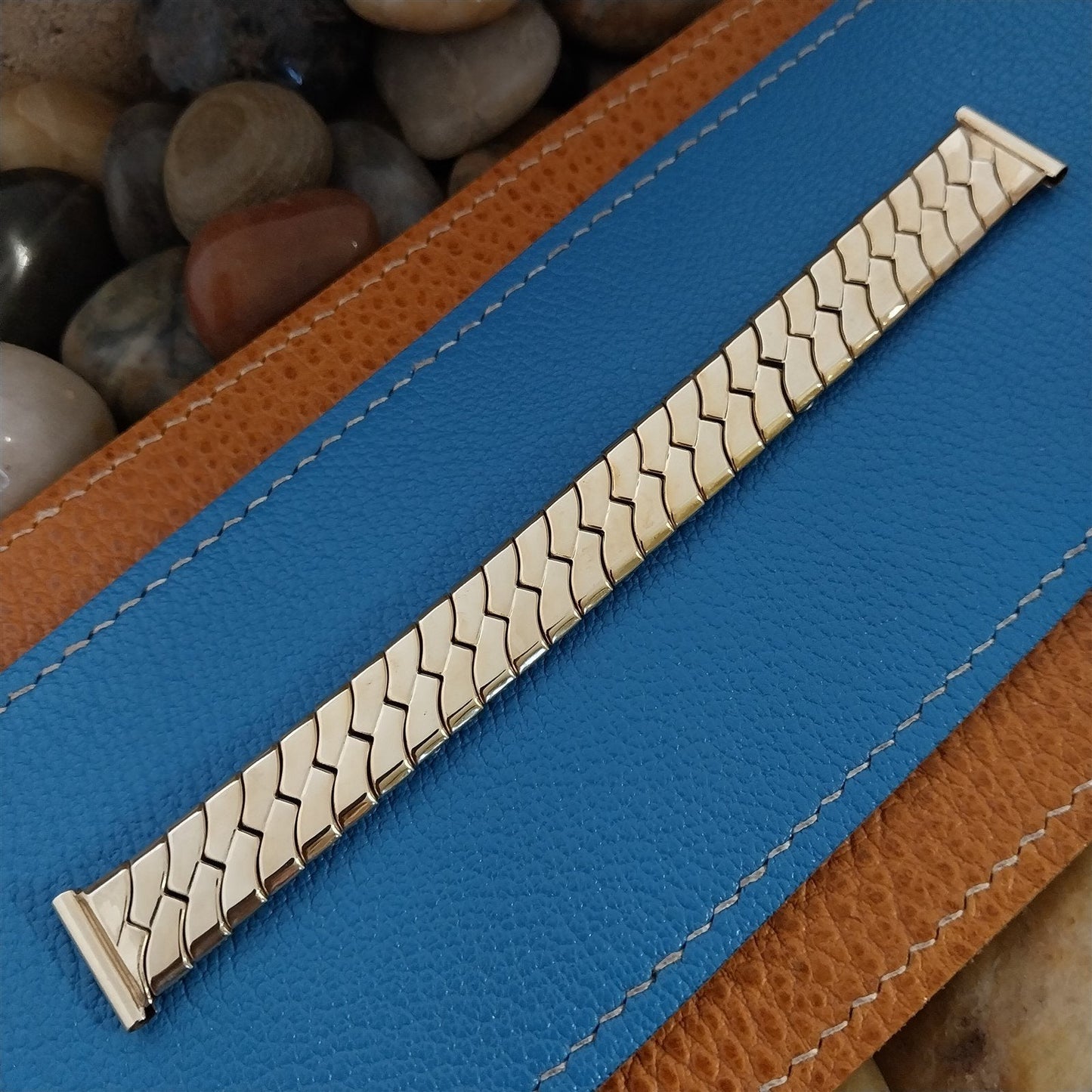 5/8" 1940s 10k Yellow Gold Filled Jaekel USA Unused nos Vintage Watch Band