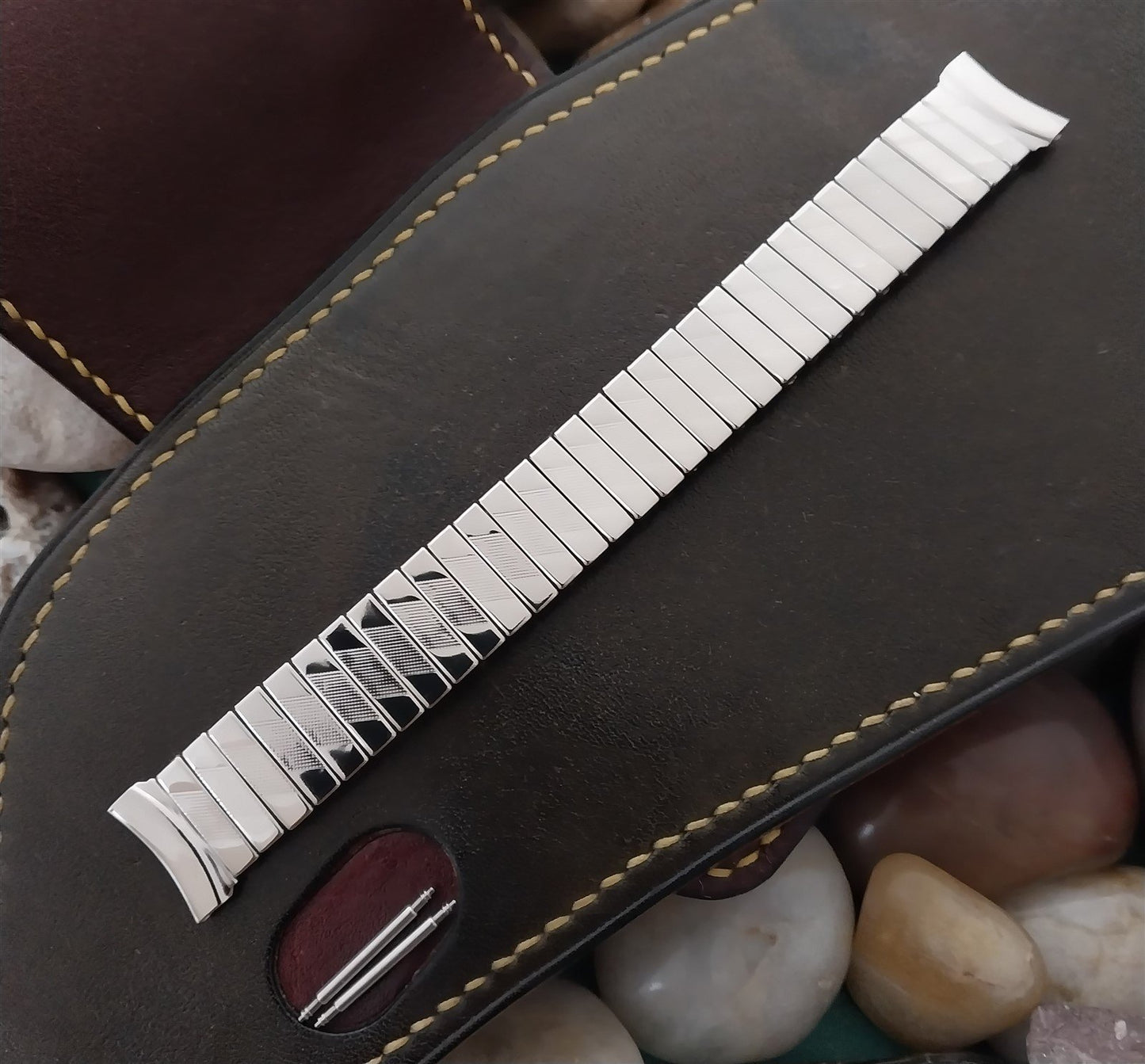 17mm Airflex Stainless Steel Classic Unused 1950s-1960s nos Vintage Watch Band