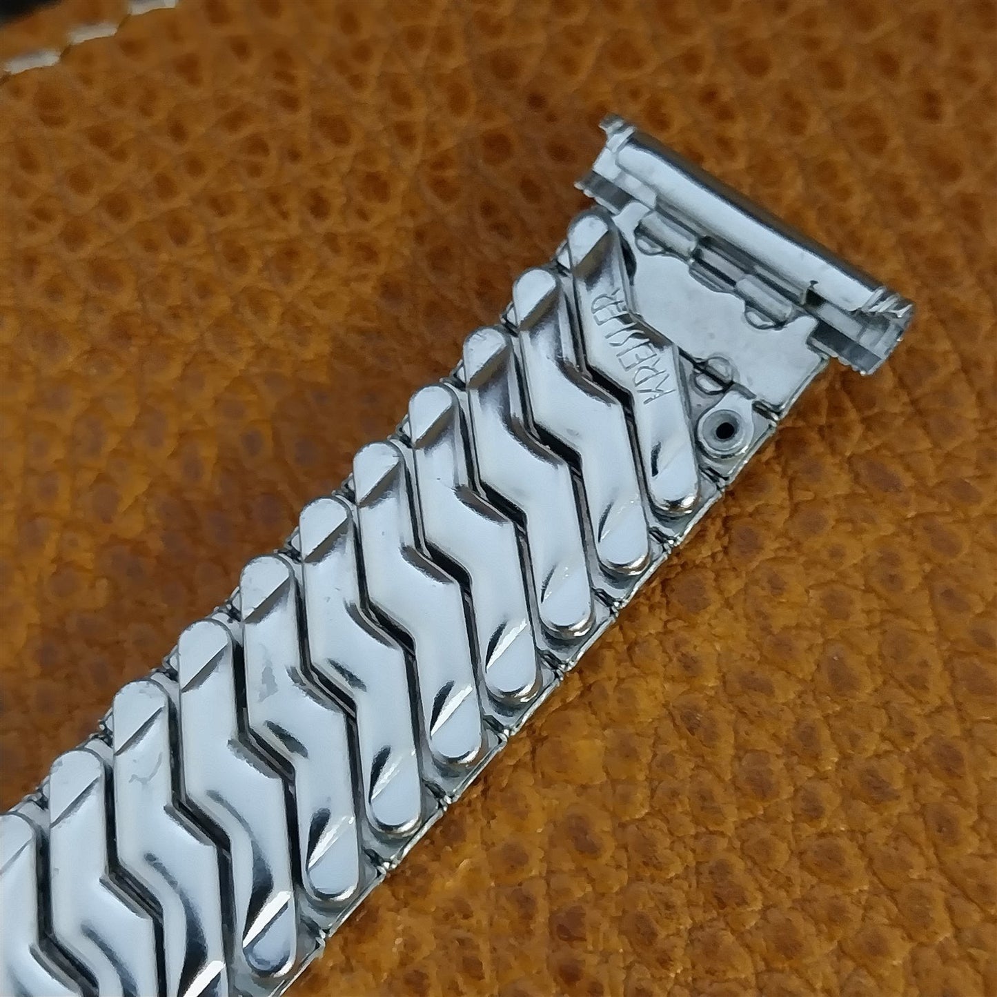 White Gold-Filled Classic Kreisler USA made 1950s New Old Vintage Watch Band nos