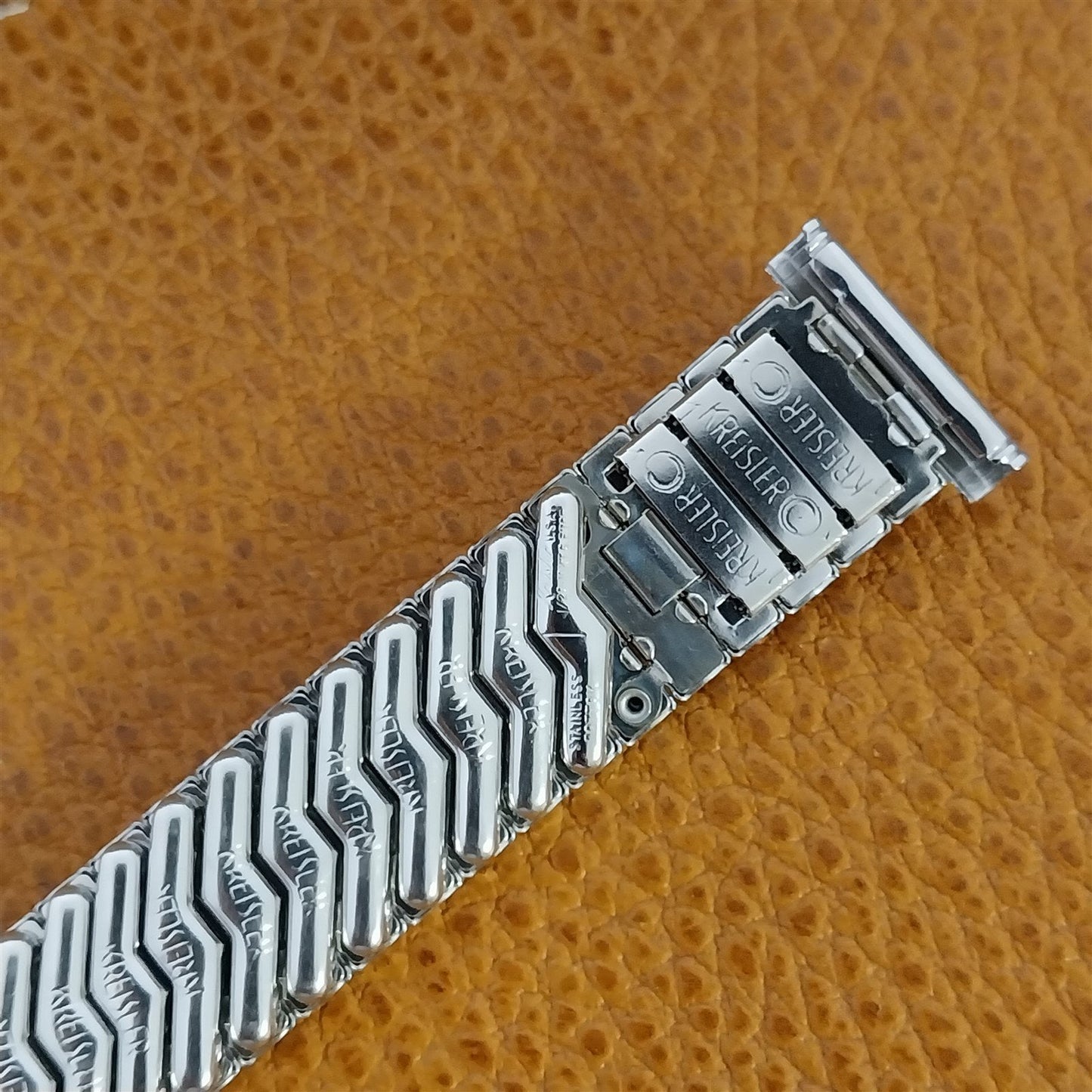 19mm 18mm 16mm 10K White Gold-Filled Kreisler Unused 1950s Watch Band