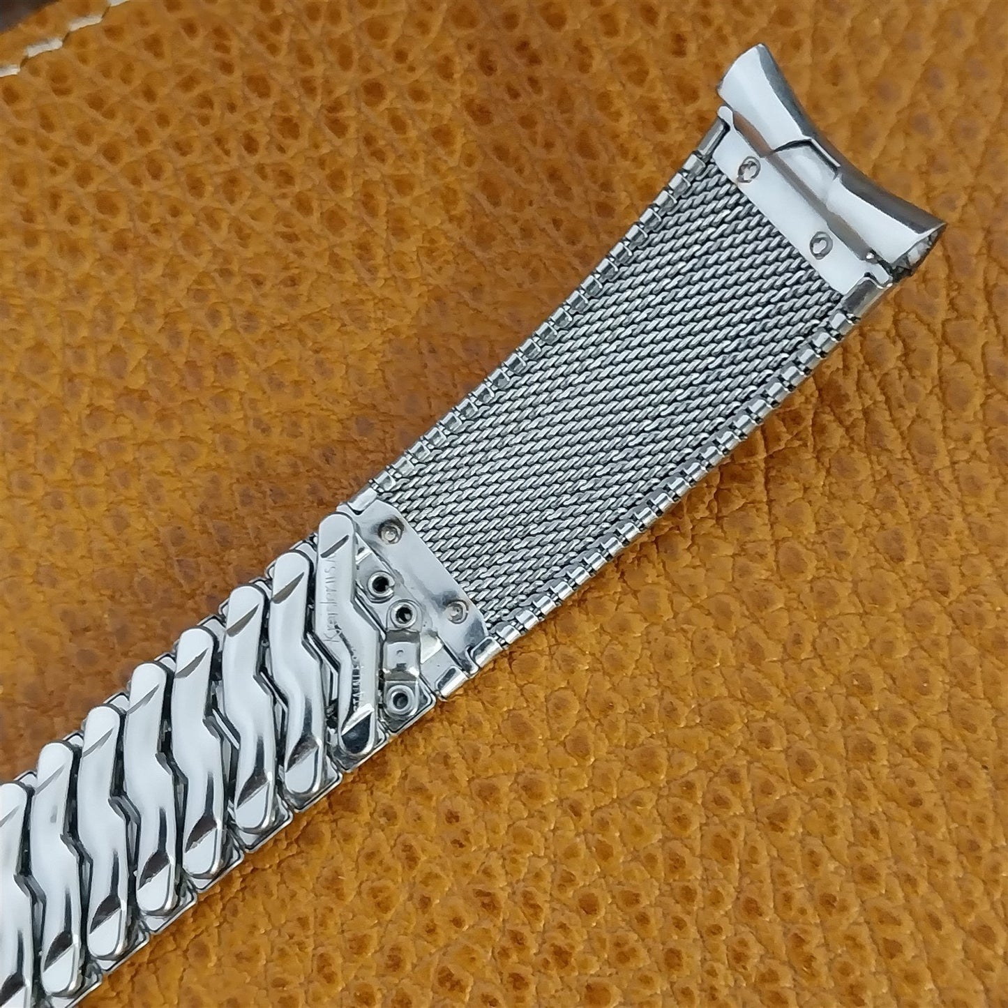 18mm 17.2mm Kreisler Mid-Century 1960s Stainless Steel Unused Vintage Watch Band