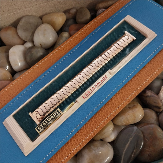 1940s Rose Gold Filled Kreisler Stalwart 5/8" nos Vintage Watch Band